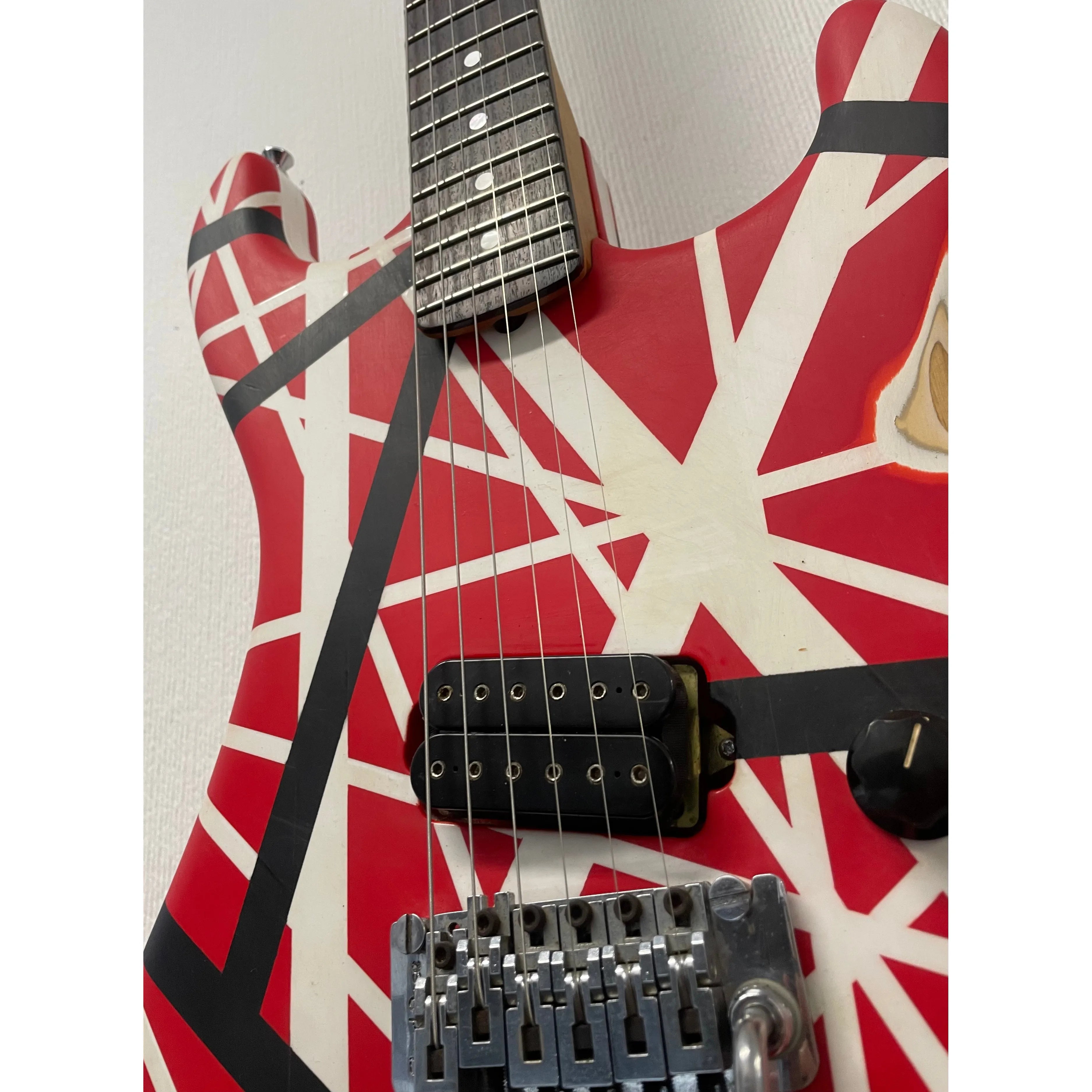 Kramer Baretta 80's Electric Guitar with Floyd Rose Refinished to an EVH Style Pre-Owned