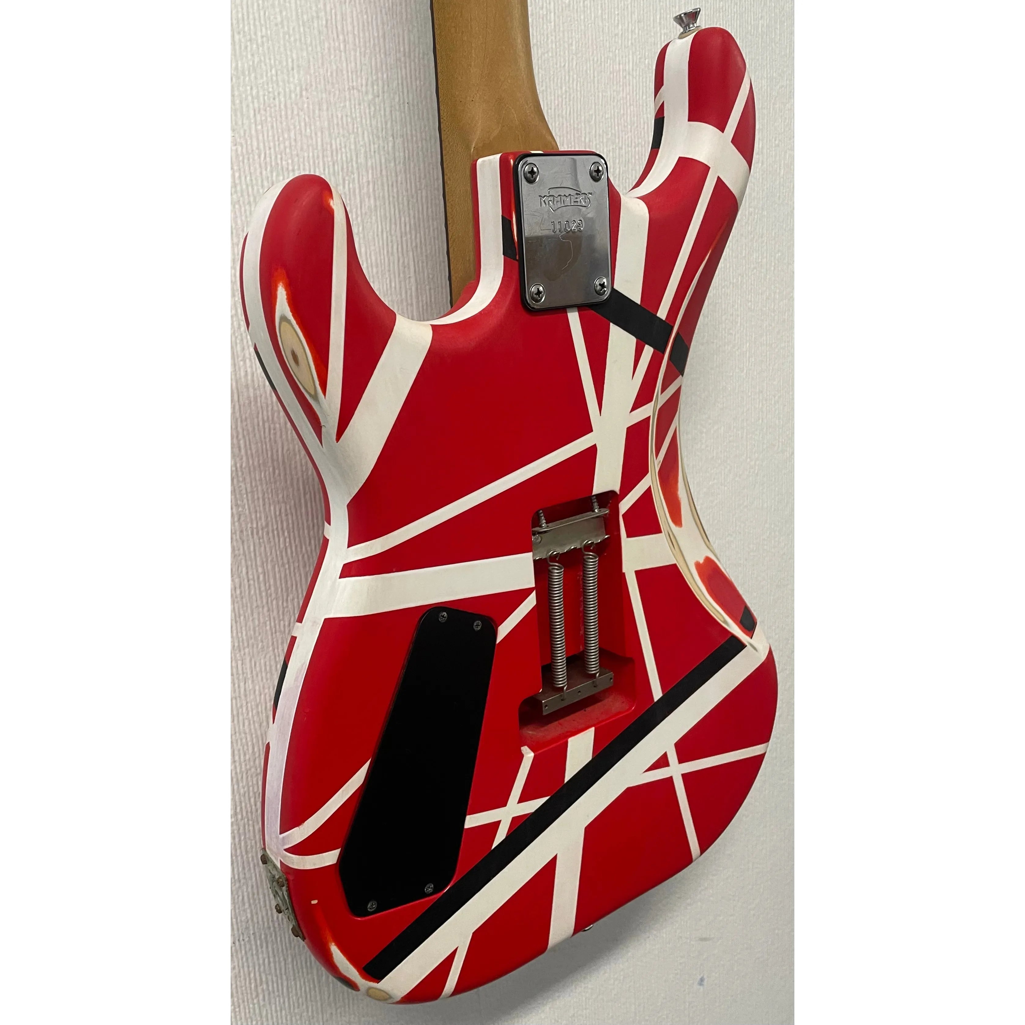 Kramer Baretta 80's Electric Guitar with Floyd Rose Refinished to an EVH Style Pre-Owned