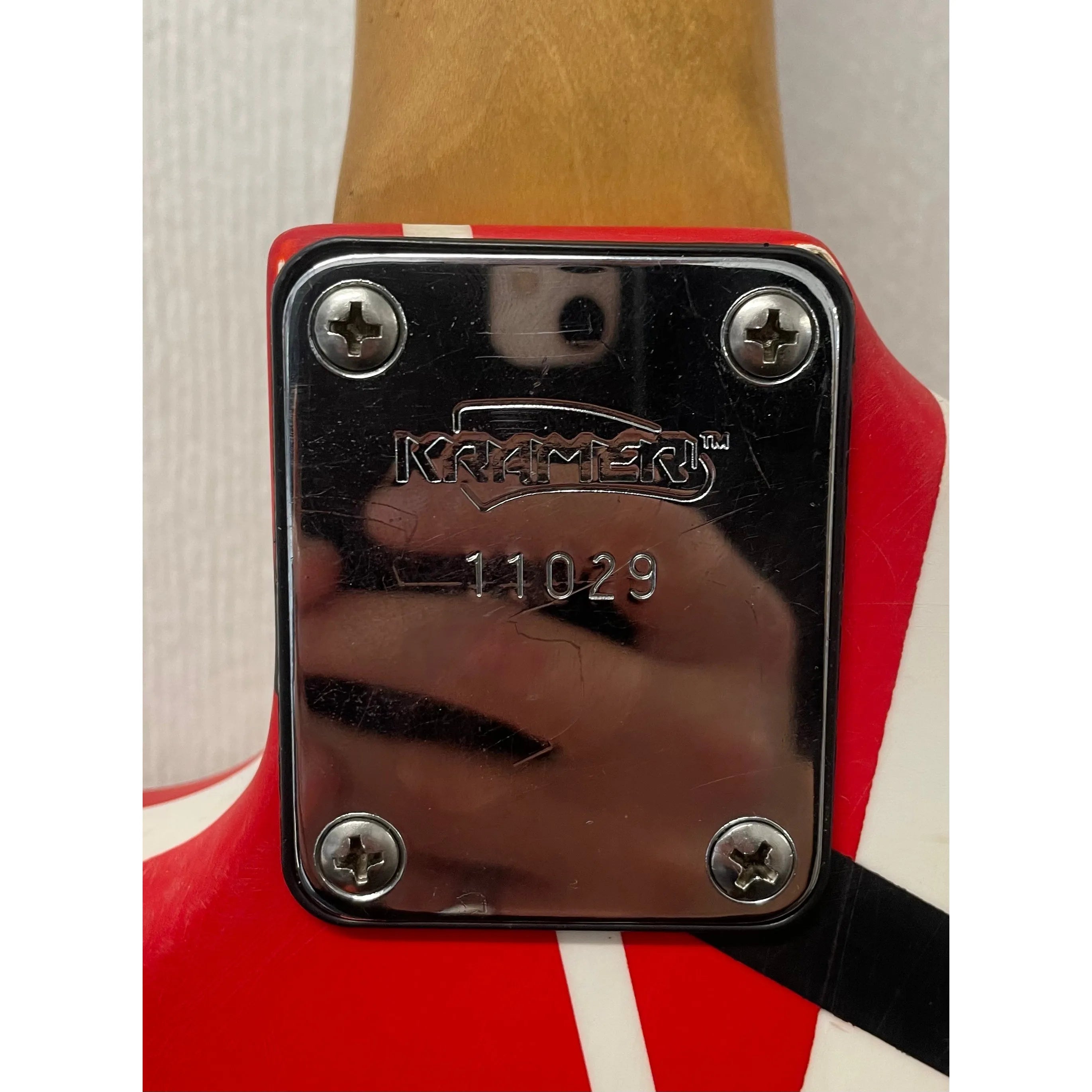 Kramer Baretta 80's Electric Guitar with Floyd Rose Refinished to an EVH Style Pre-Owned