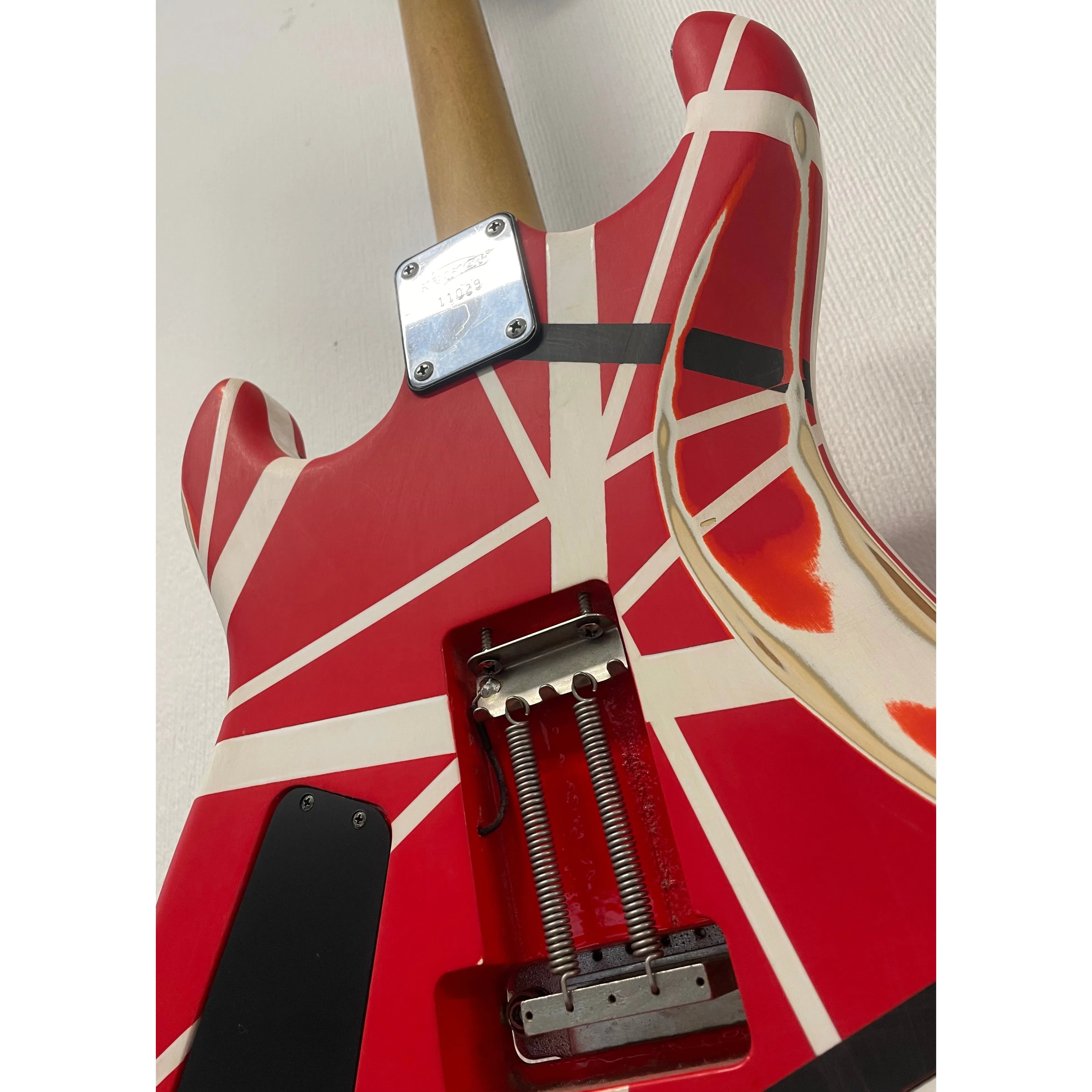 Kramer Baretta 80's Electric Guitar with Floyd Rose Refinished to an EVH Style Pre-Owned