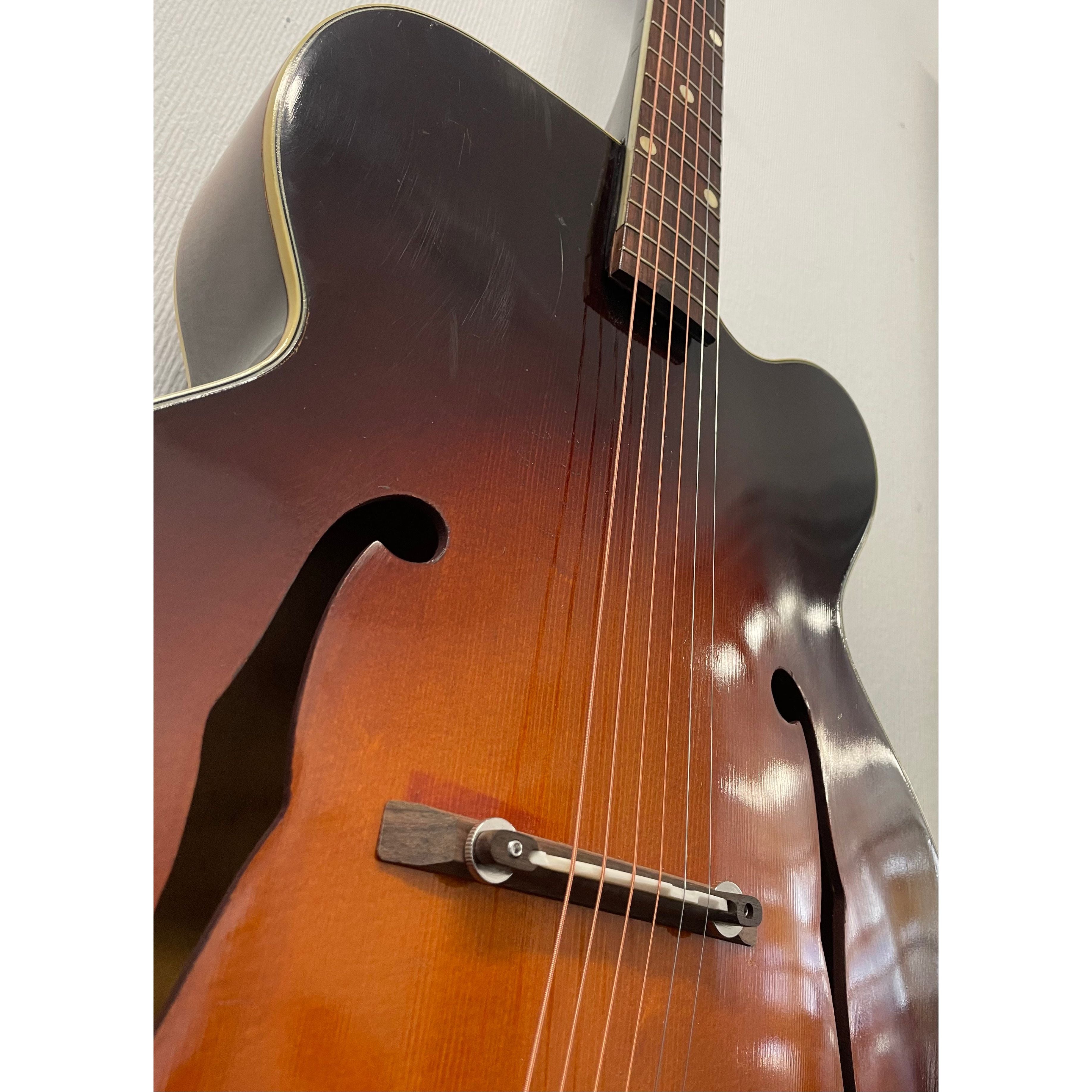 Kay K-1 Archtop Acoustic Guitar Chicago USA 1950's in Sunburst with Hardcase Pre-Owned