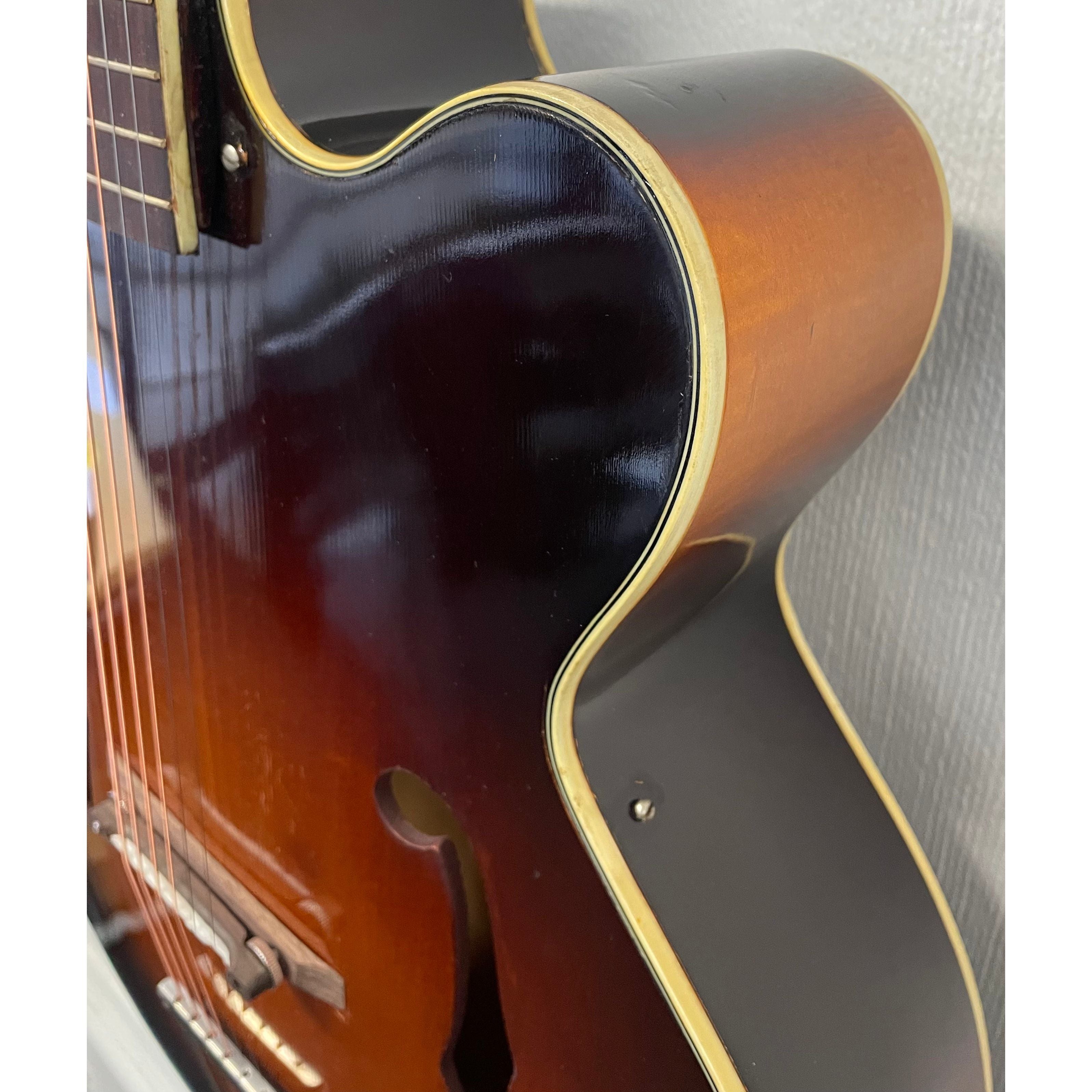Kay K-1 Archtop Acoustic Guitar Chicago USA 1950's in Sunburst with Hardcase Pre-Owned