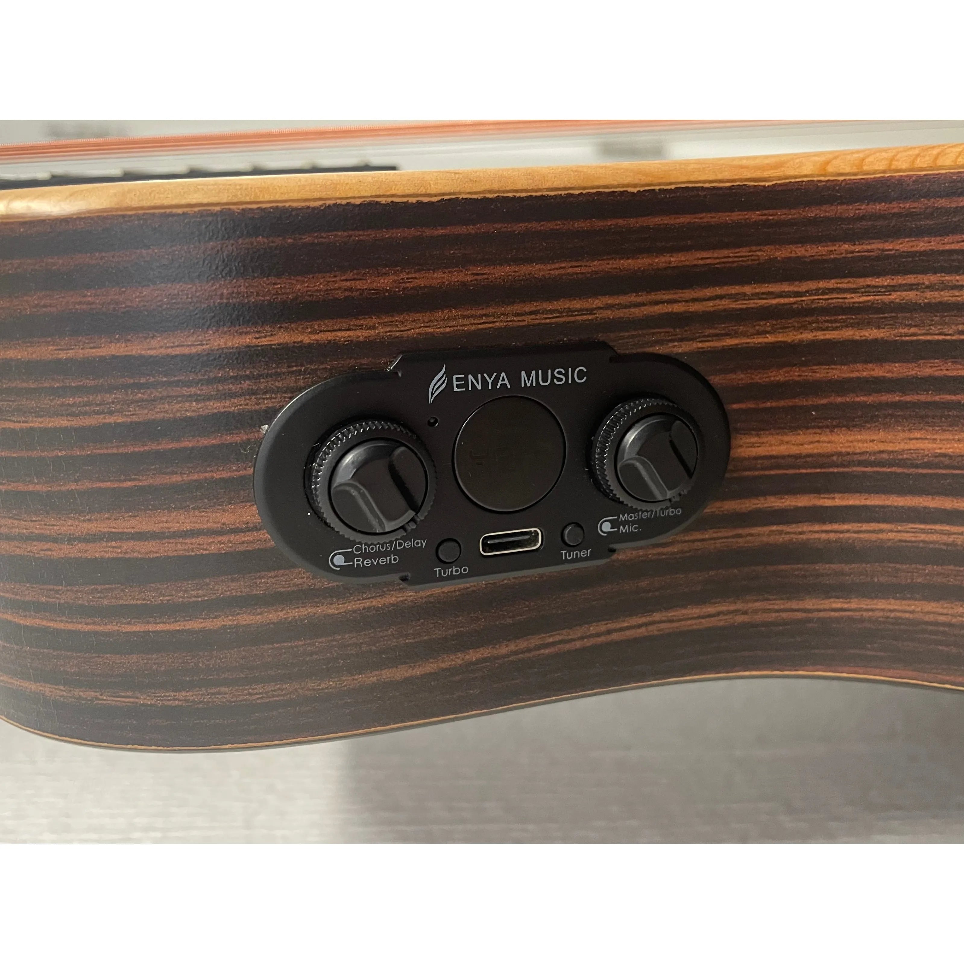 Enya EB-X1 Pro EQ Electro Acoustic Self Amplifying Guitar in Natural Pre-Owned