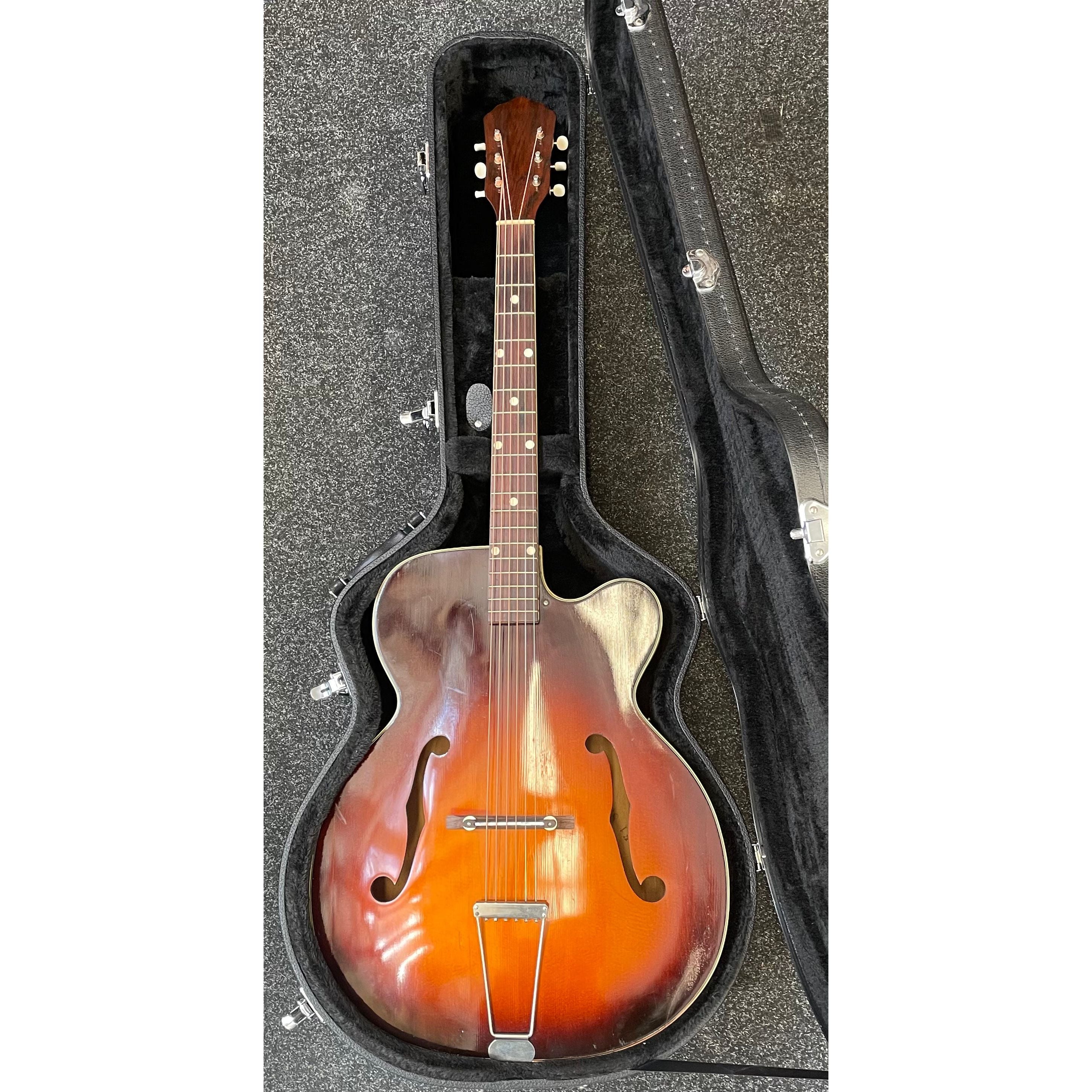 Kay K-1 Archtop Acoustic Guitar Chicago USA 1950's in Sunburst with Hardcase Pre-Owned