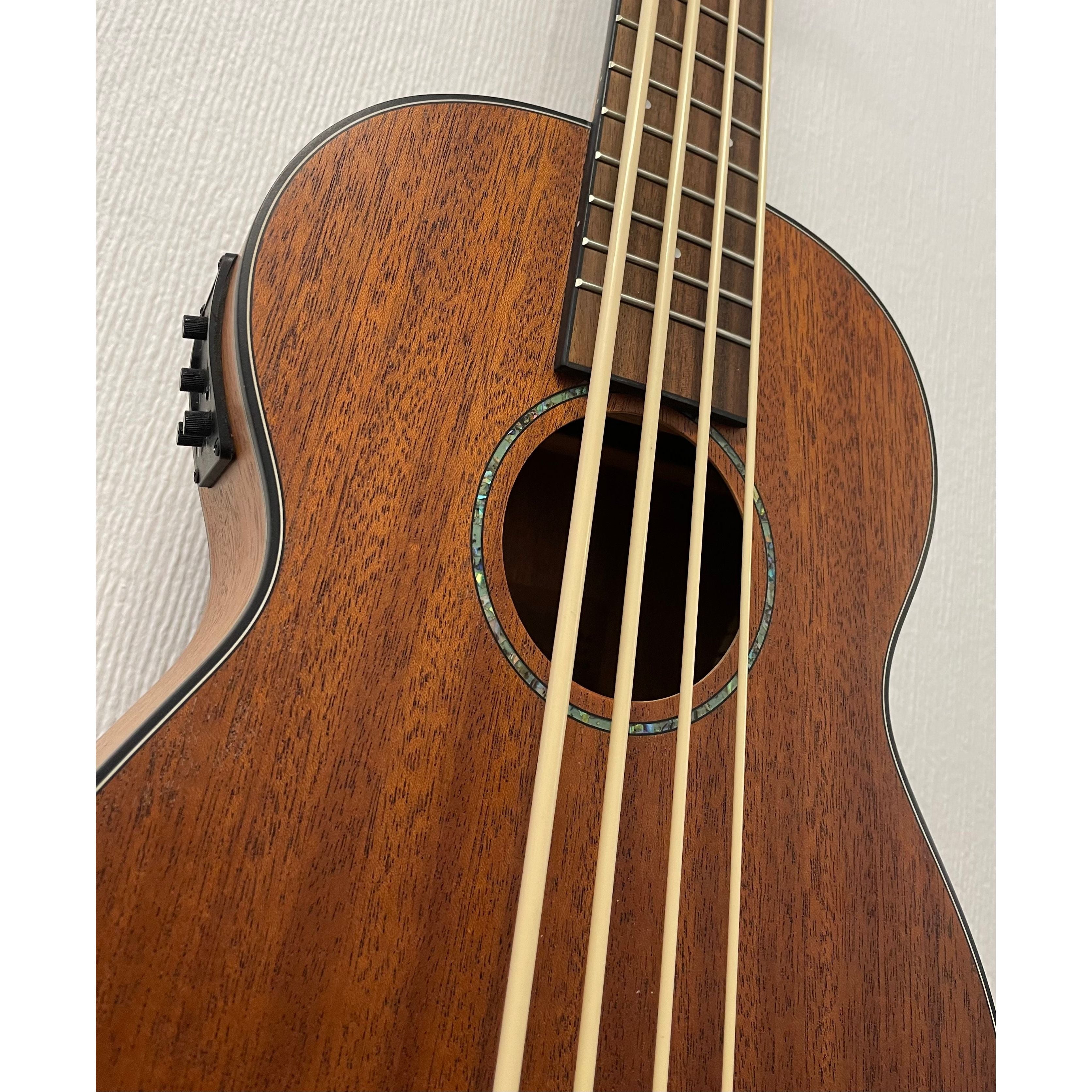 Snail SUBBAS10 Electro Acoustic Ukulele Bass in Natural with Original Gigbag Pre-Owned