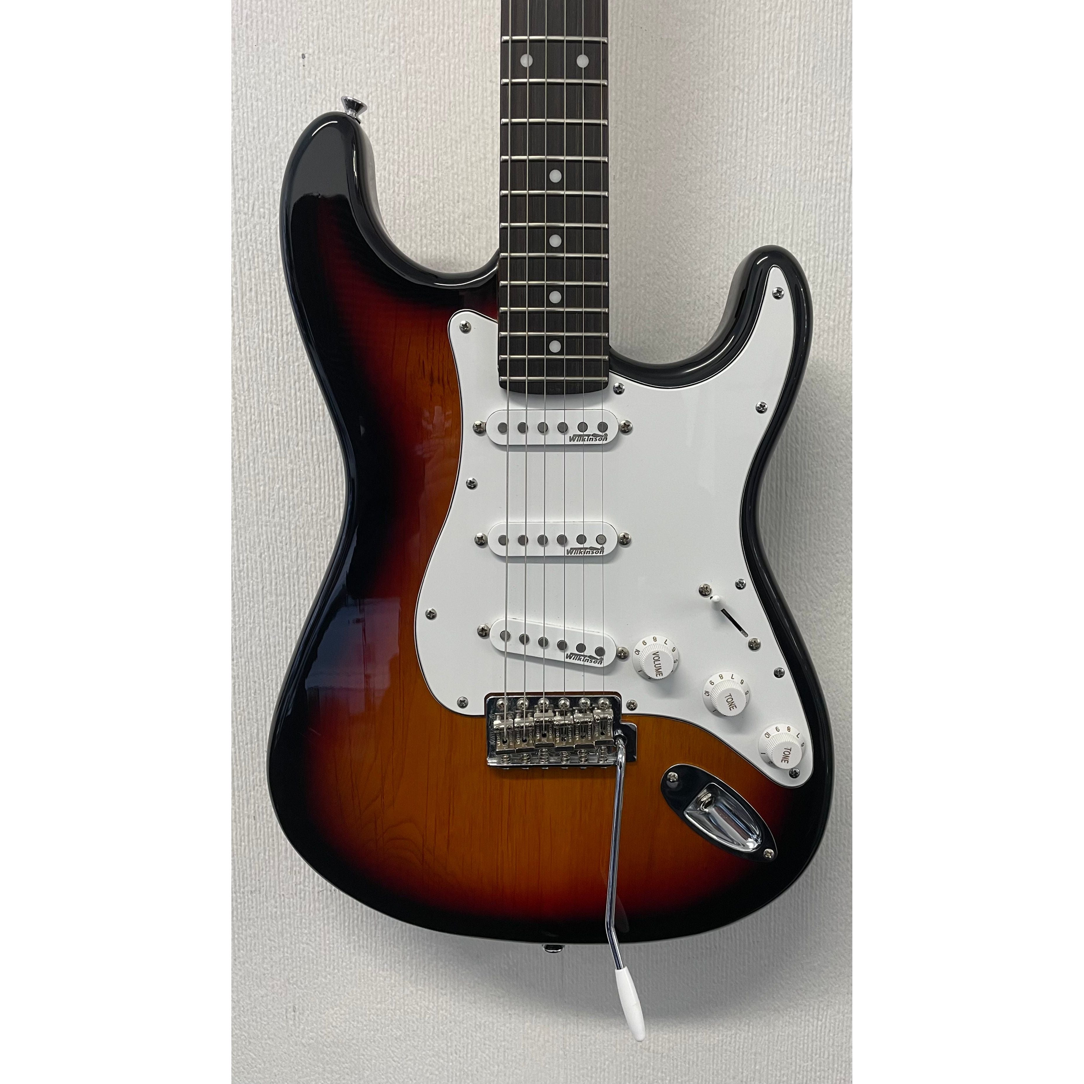Vintage V6 Reissue Series Custom Pro Stratocaster Style Electric Guitar in Sunburst Pre-Owned