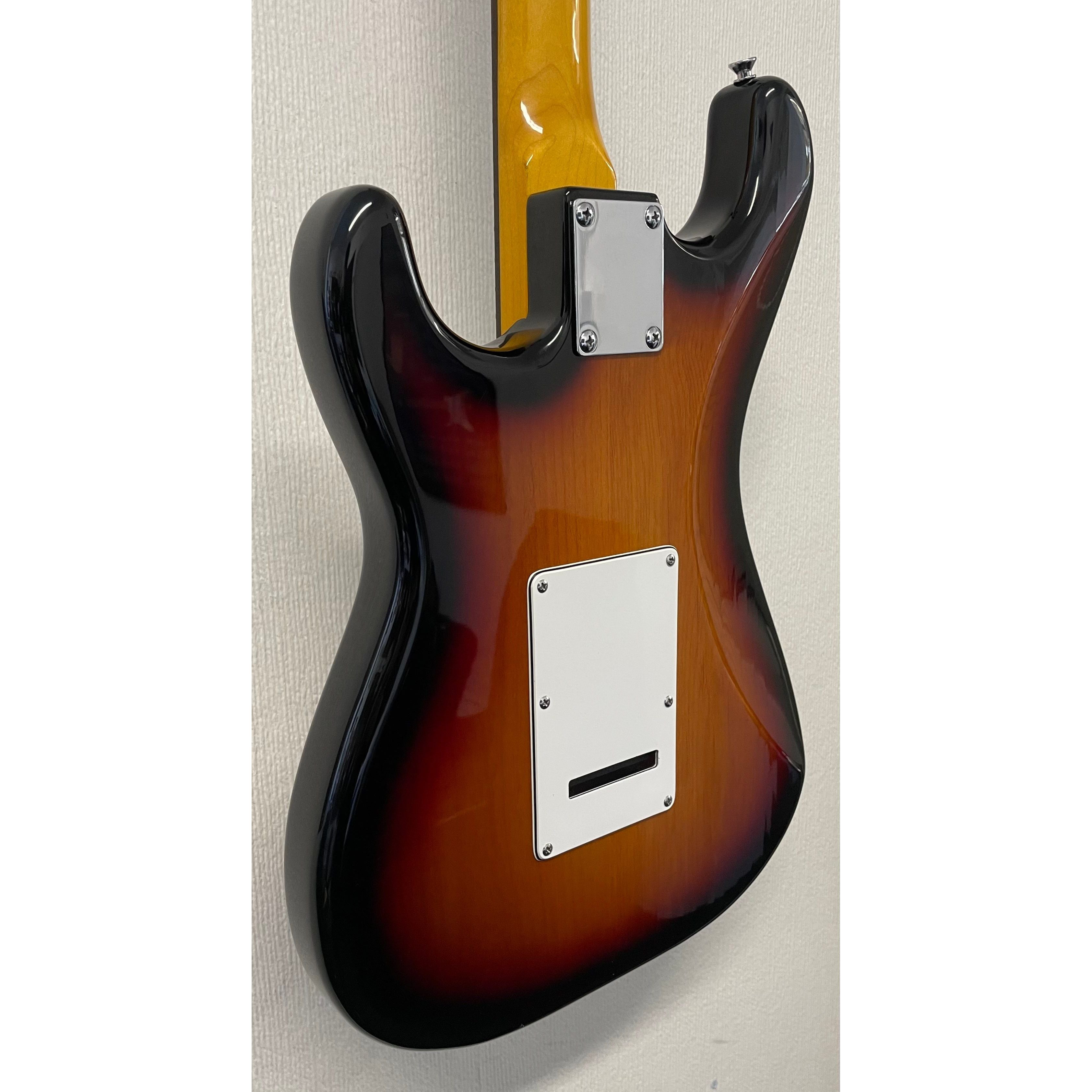 Vintage V6 Reissue Series Custom Pro Stratocaster Style Electric Guitar in Sunburst Pre-Owned
