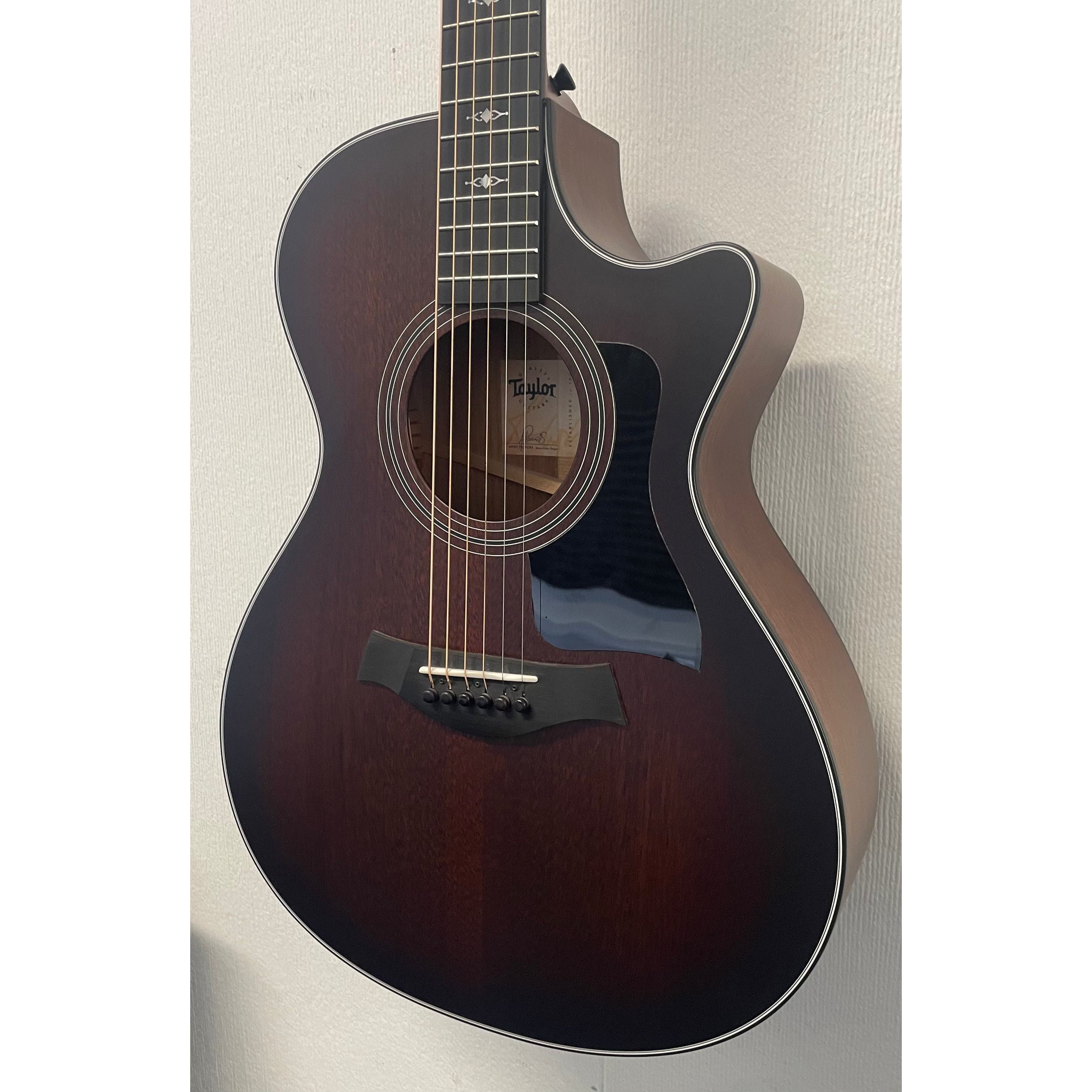 Taylor 322CE Concert Size Electro Acoustic Guitar with Venetian Cutaway in Tropical Mahogany with Hardcase Pre-Owned