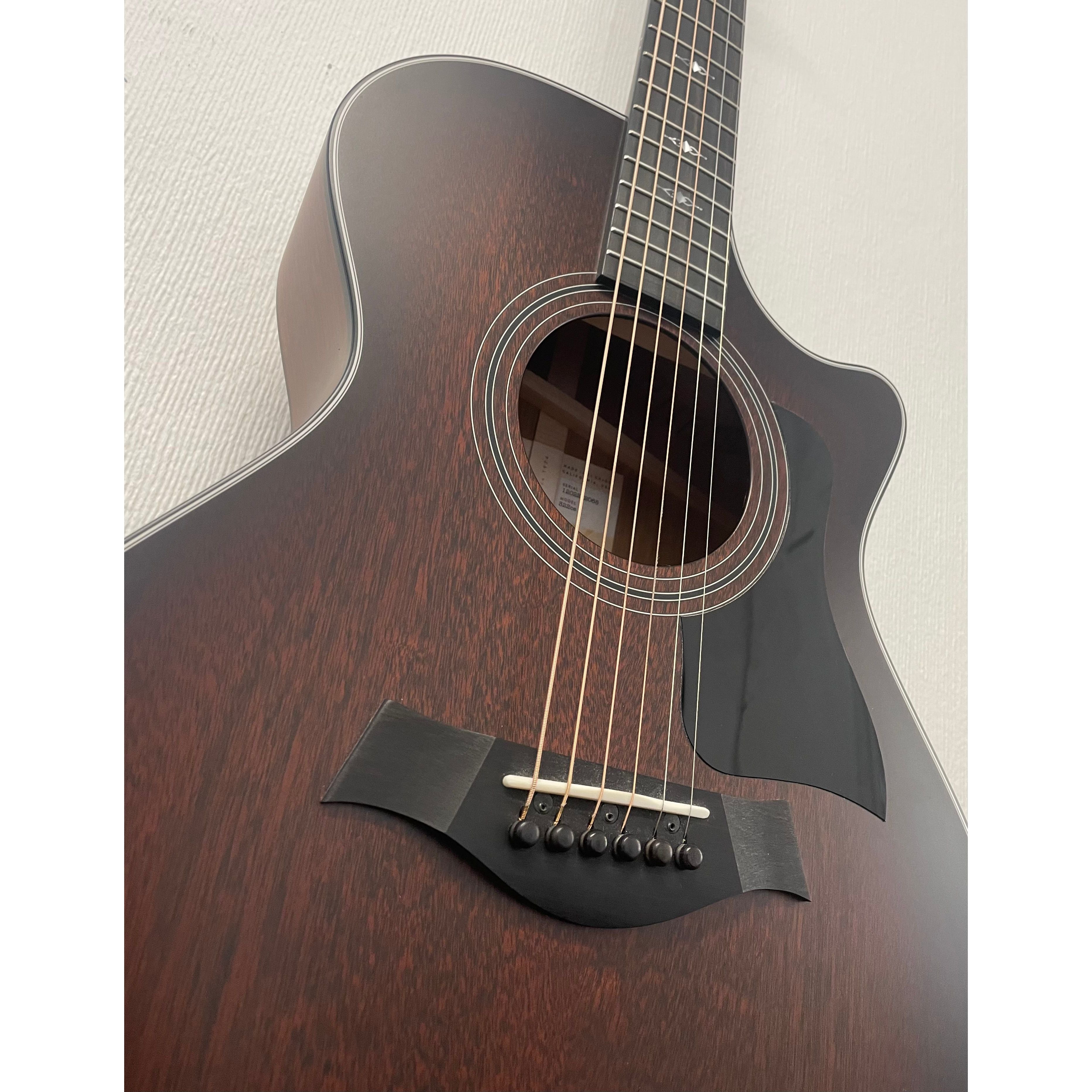 Taylor 322CE Concert Size Electro Acoustic Guitar with Venetian Cutaway in Tropical Mahogany with Hardcase Pre-Owned