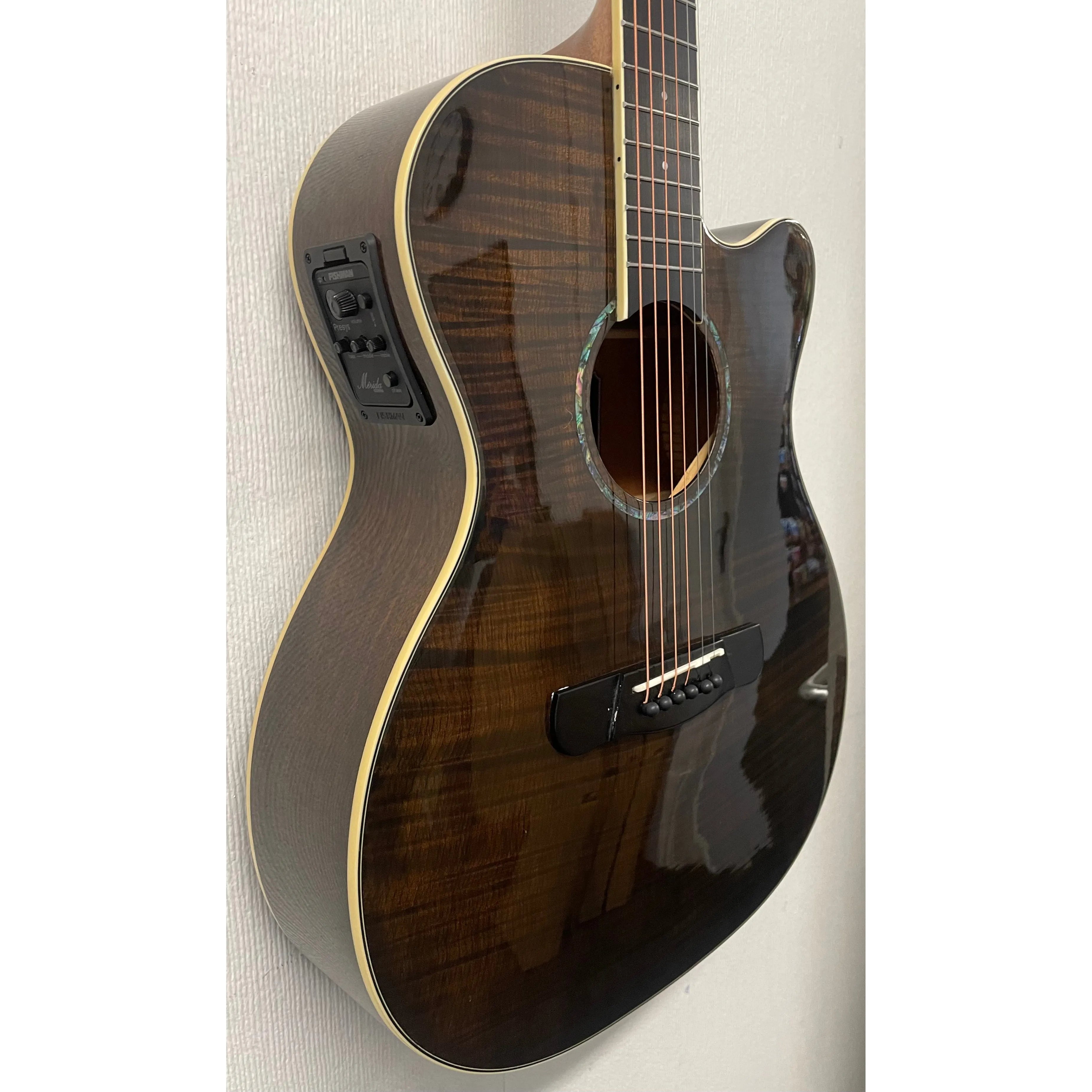 Meridia Exrema Electro Acoustic Guitar OMCE LTD STBK with Gigbag Pre-Owned