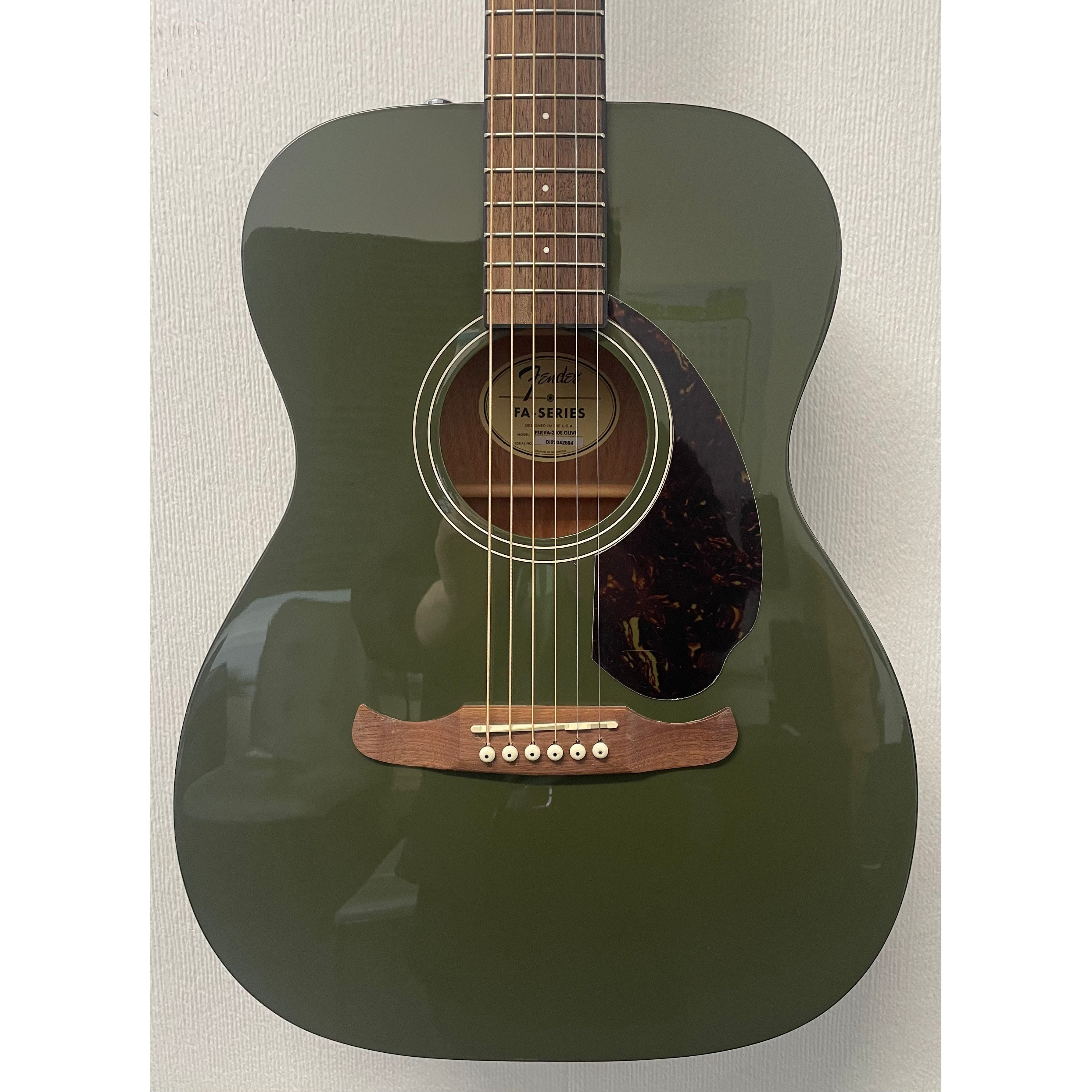 Fender FA Series Electro Acoustic Guitar FSR FA-230E in Olive Green Pre-Owned