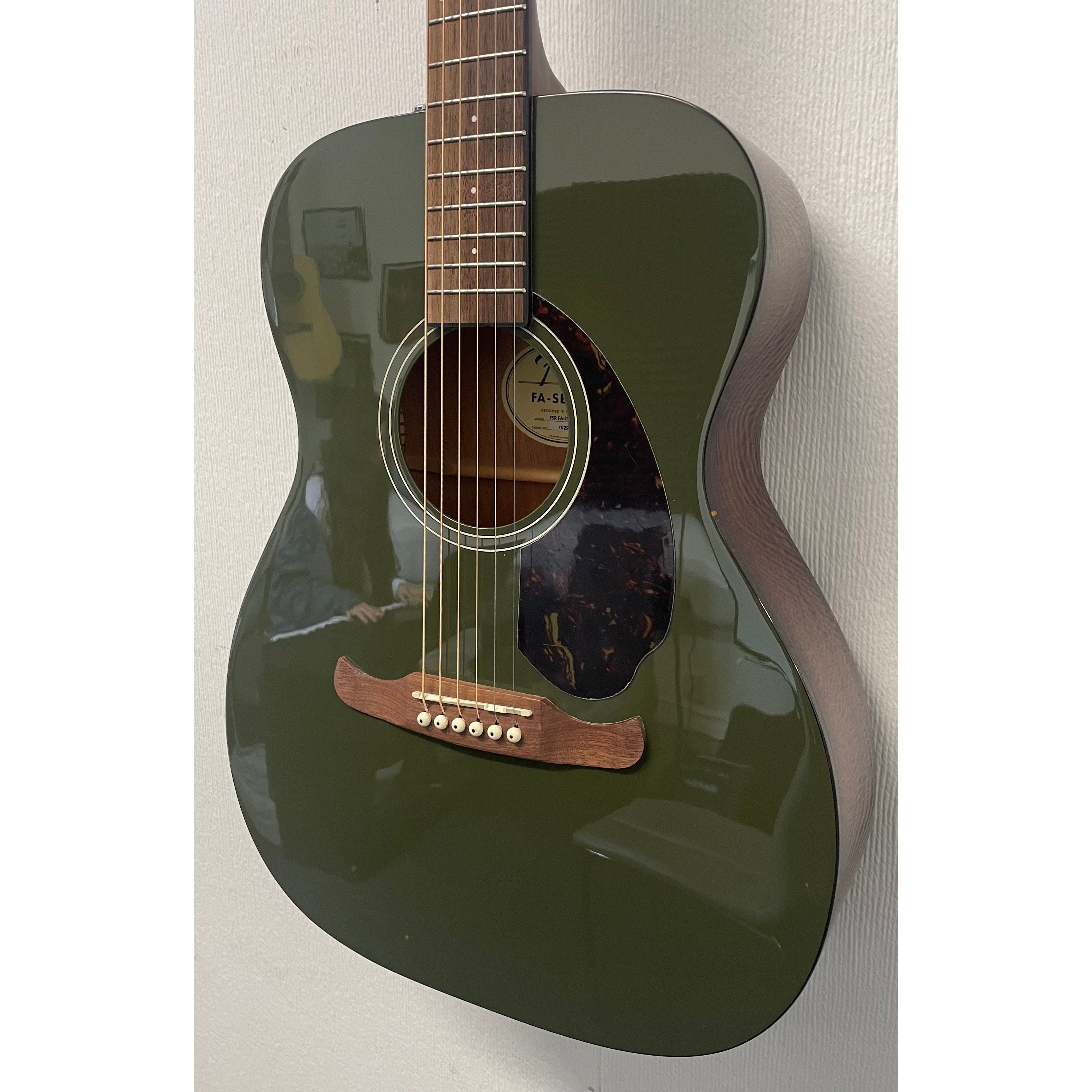 Fender FA Series Electro Acoustic Guitar FSR FA-230E in Olive Green Pre-Owned