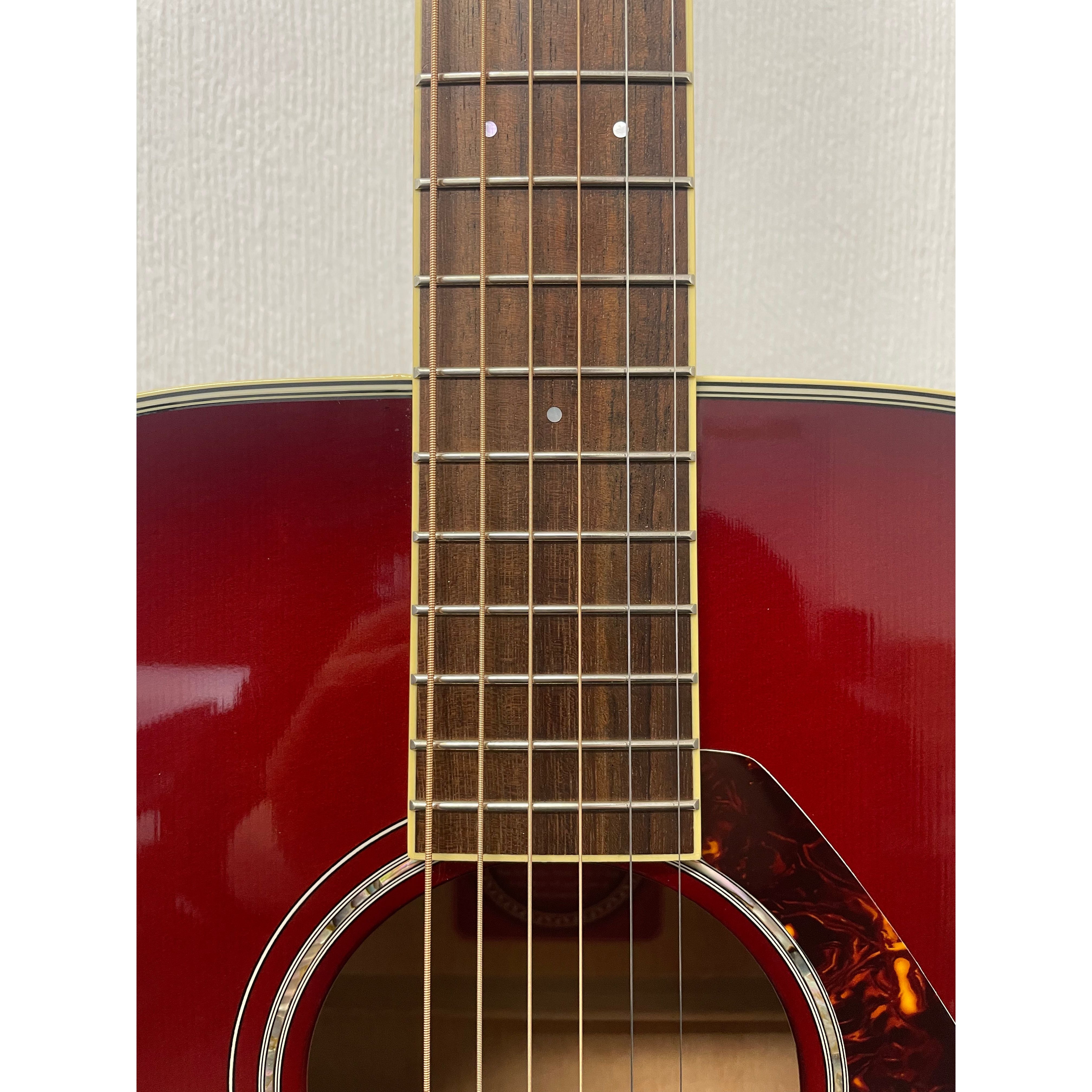 Yamaha FG740SFM Flamed Maple Dreadnought Electro Acoustic Guitar in Vintage Pre-Owned
