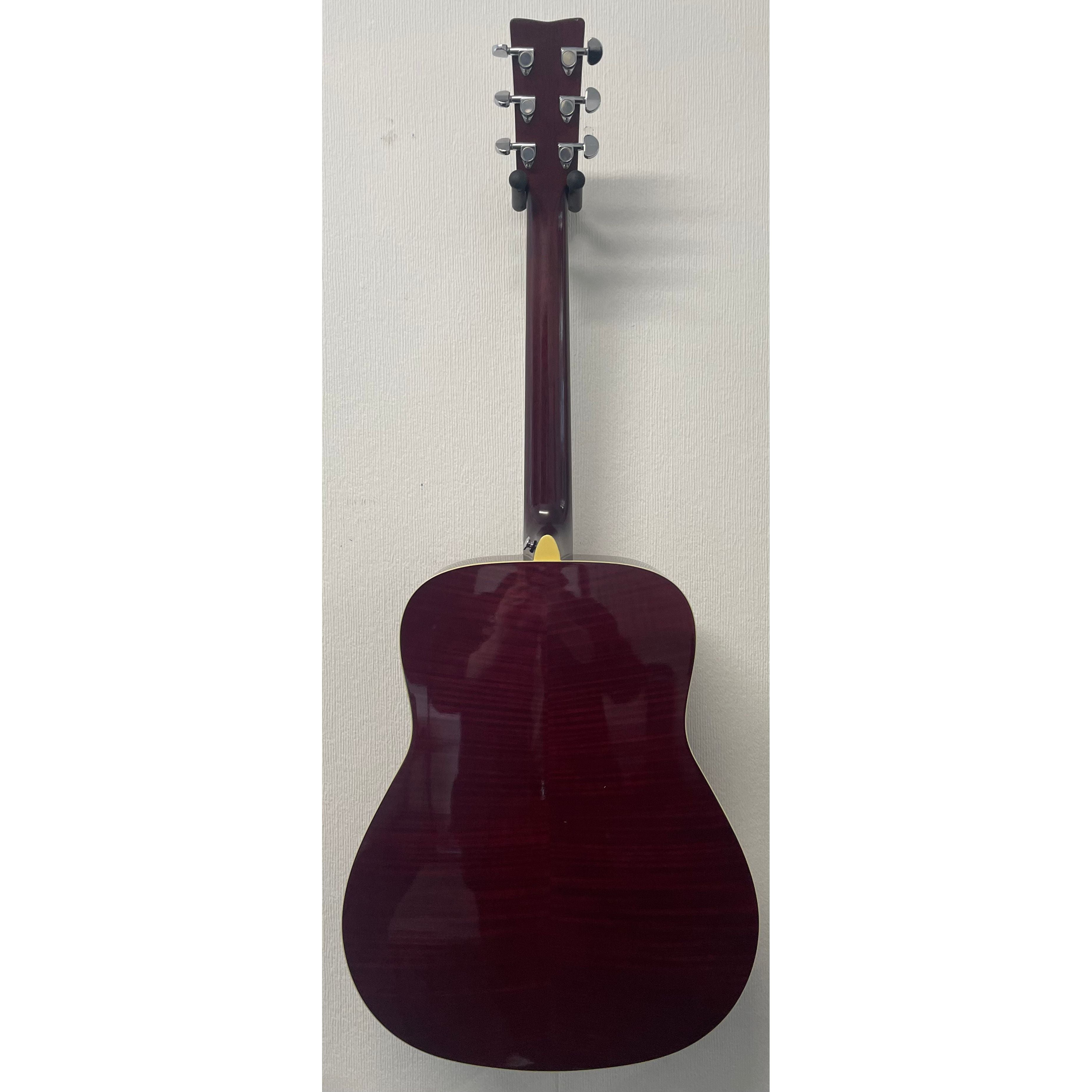Yamaha FG740SFM Flamed Maple Dreadnought Electro Acoustic Guitar in Vintage Pre-Owned