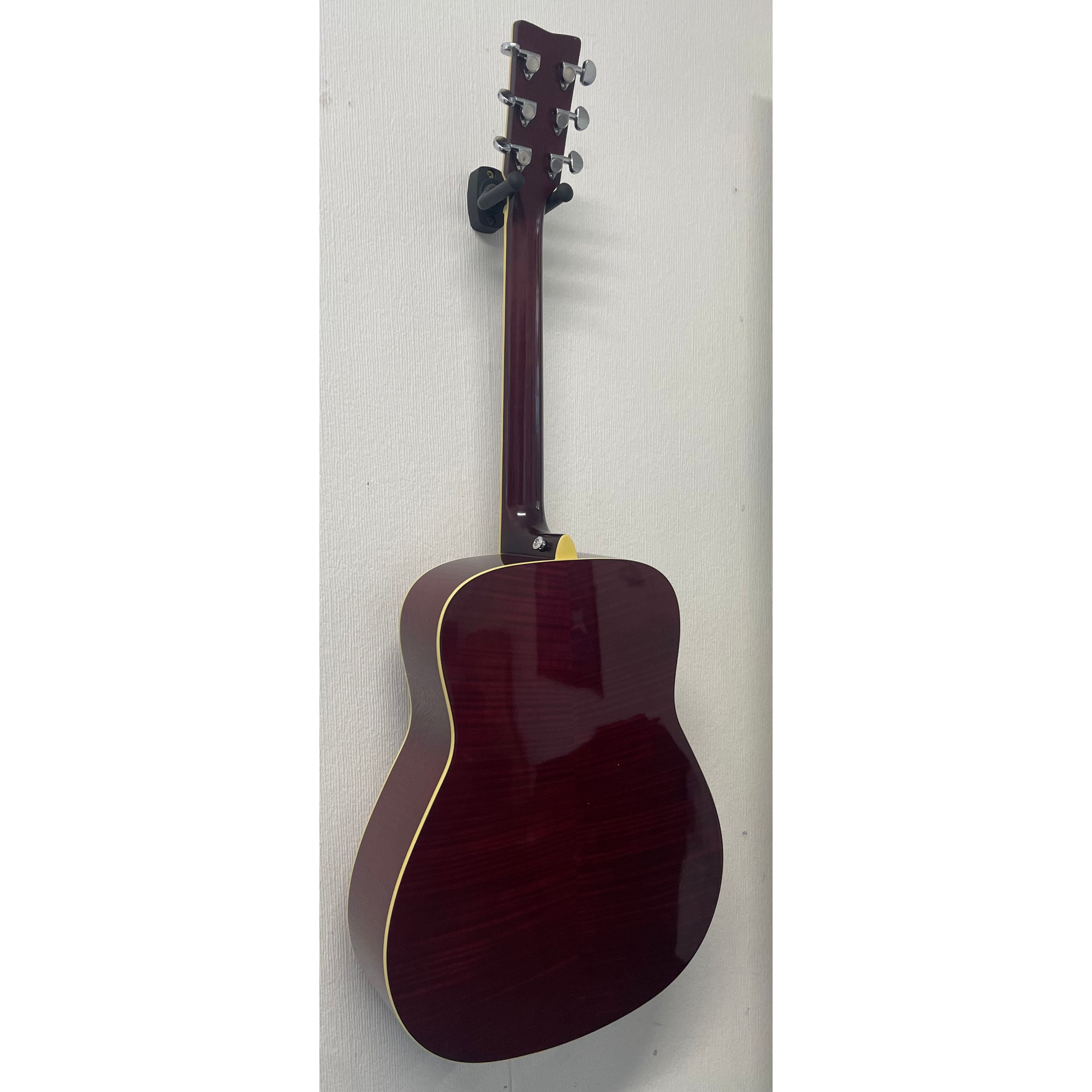Yamaha FG740SFM Flamed Maple Dreadnought Electro Acoustic Guitar in Vintage Pre-Owned