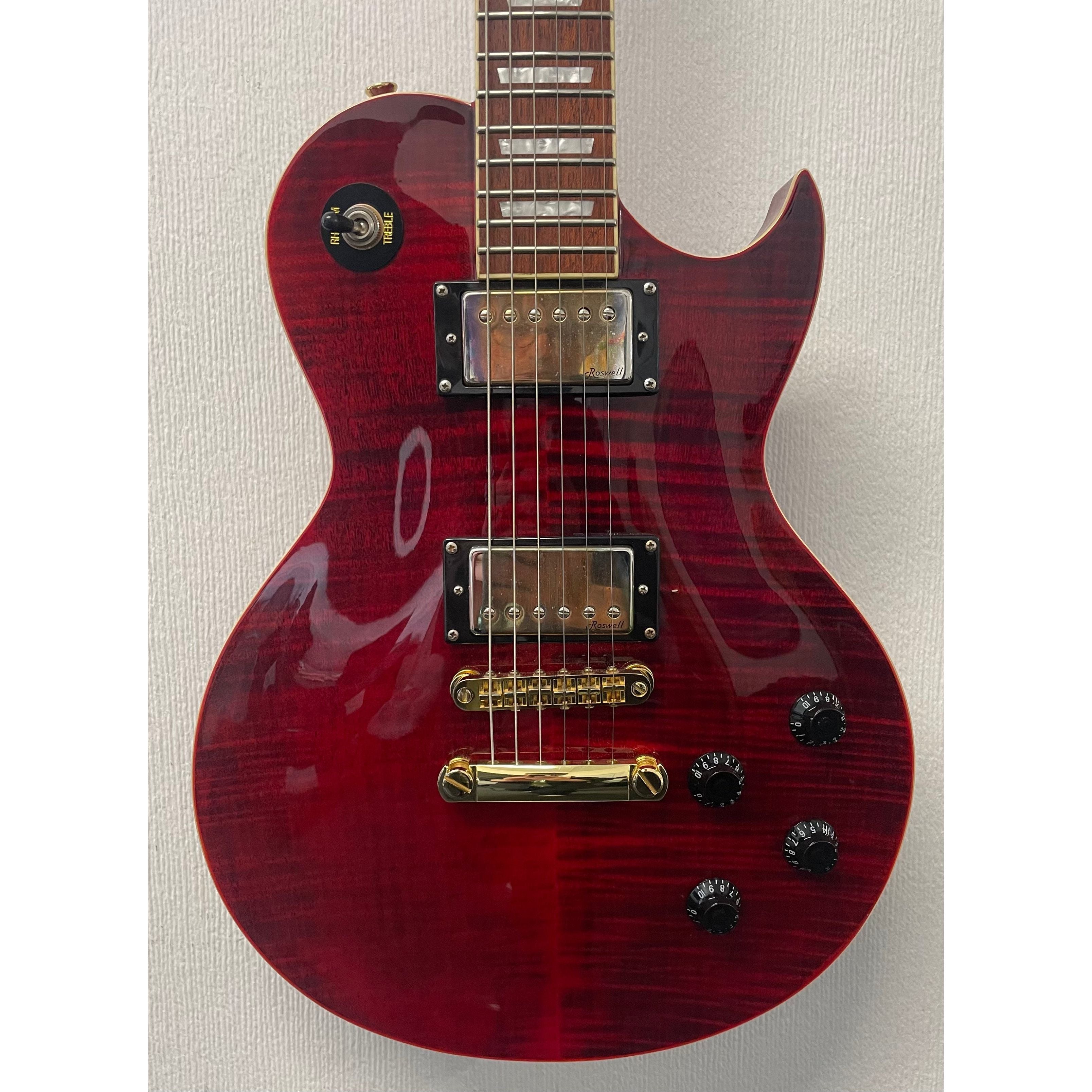 Harley Benton SC-550 Deluxe Les Paul Style Electric in Black Cherry with Gigbag Pre-Owned