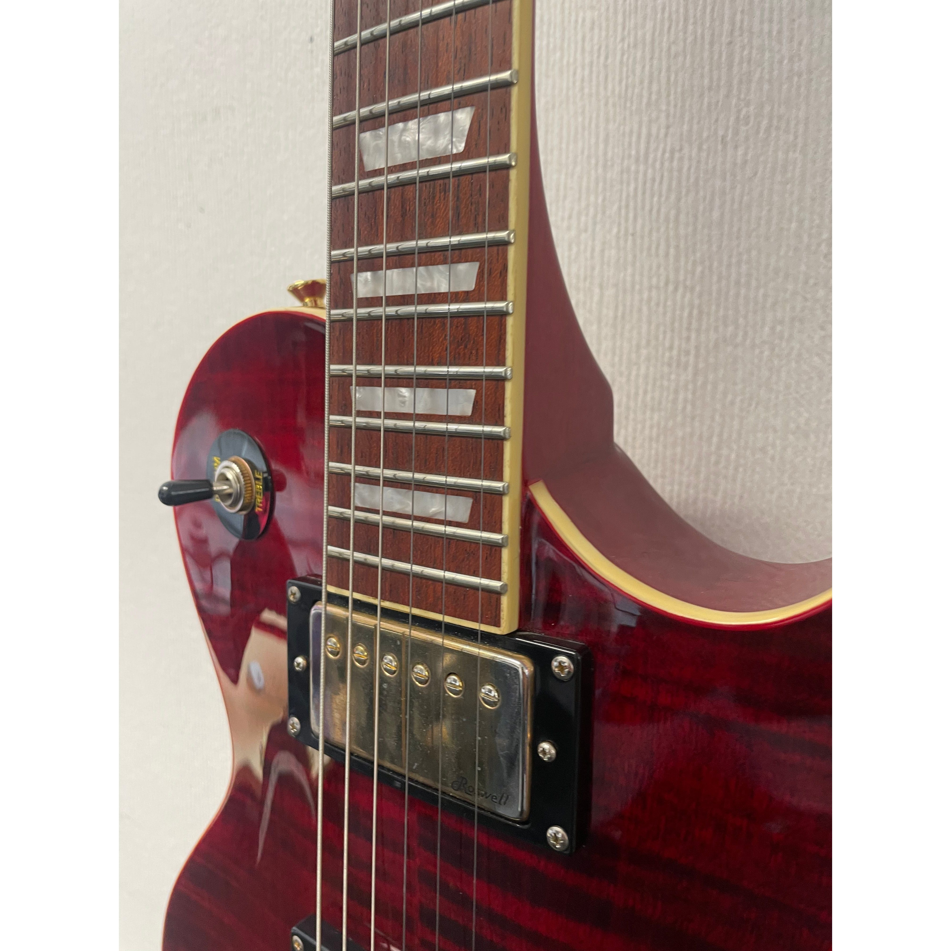 Harley Benton SC-550 Deluxe Les Paul Style Electric in Black Cherry with Gigbag Pre-Owned