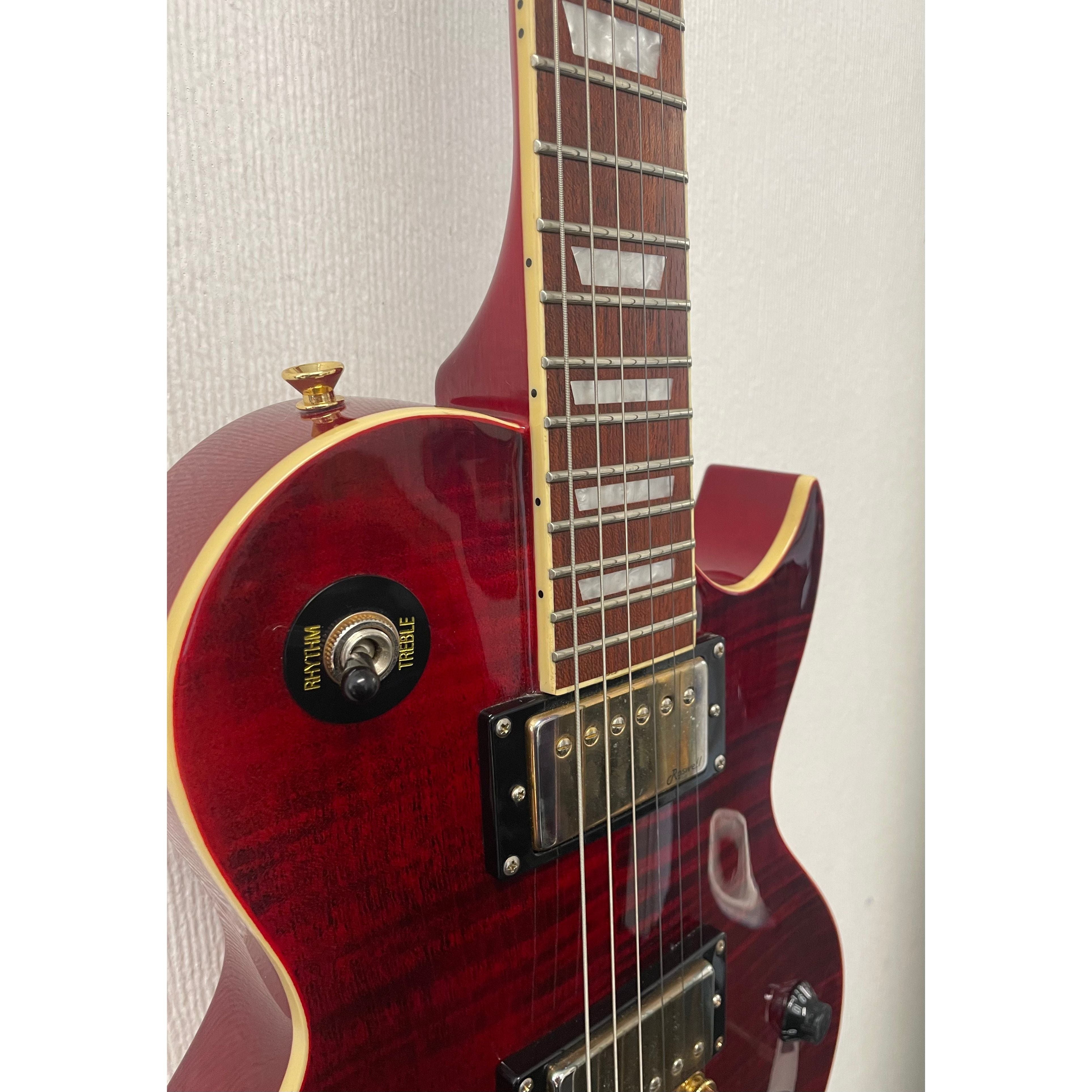 Harley Benton SC-550 Deluxe Les Paul Style Electric in Black Cherry with Gigbag Pre-Owned