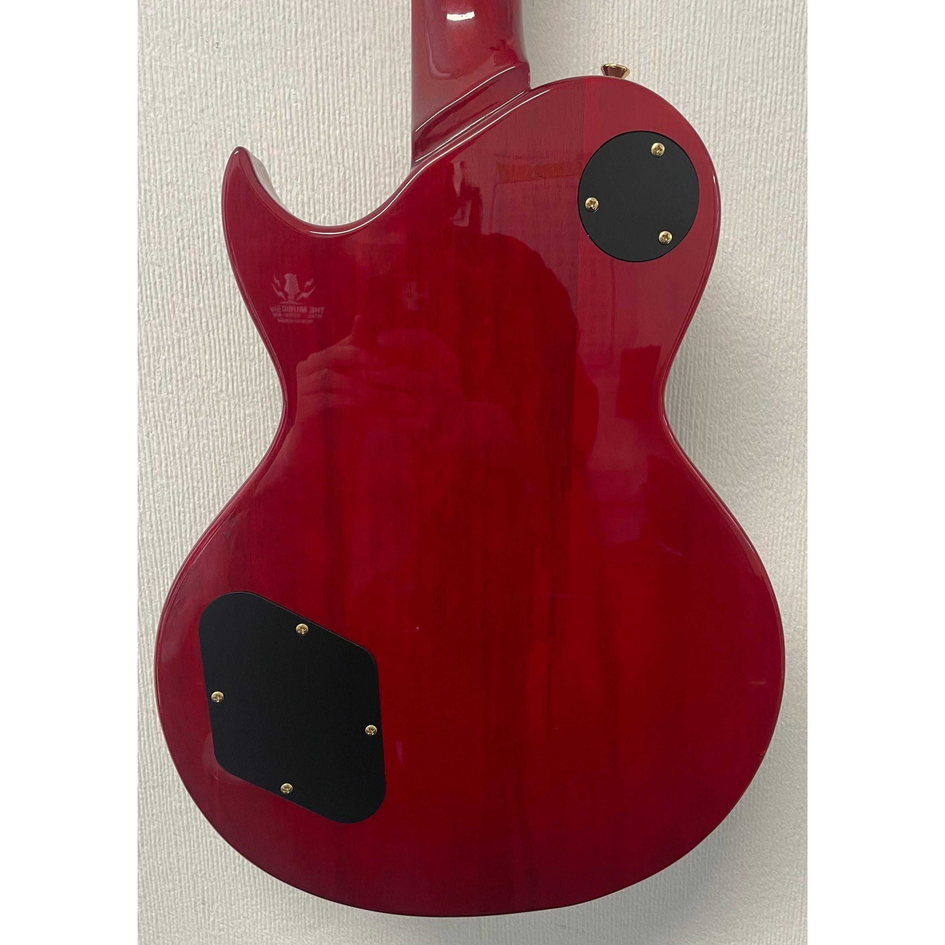 Harley Benton SC-550 Deluxe Les Paul Style Electric in Black Cherry with Gigbag Pre-Owned