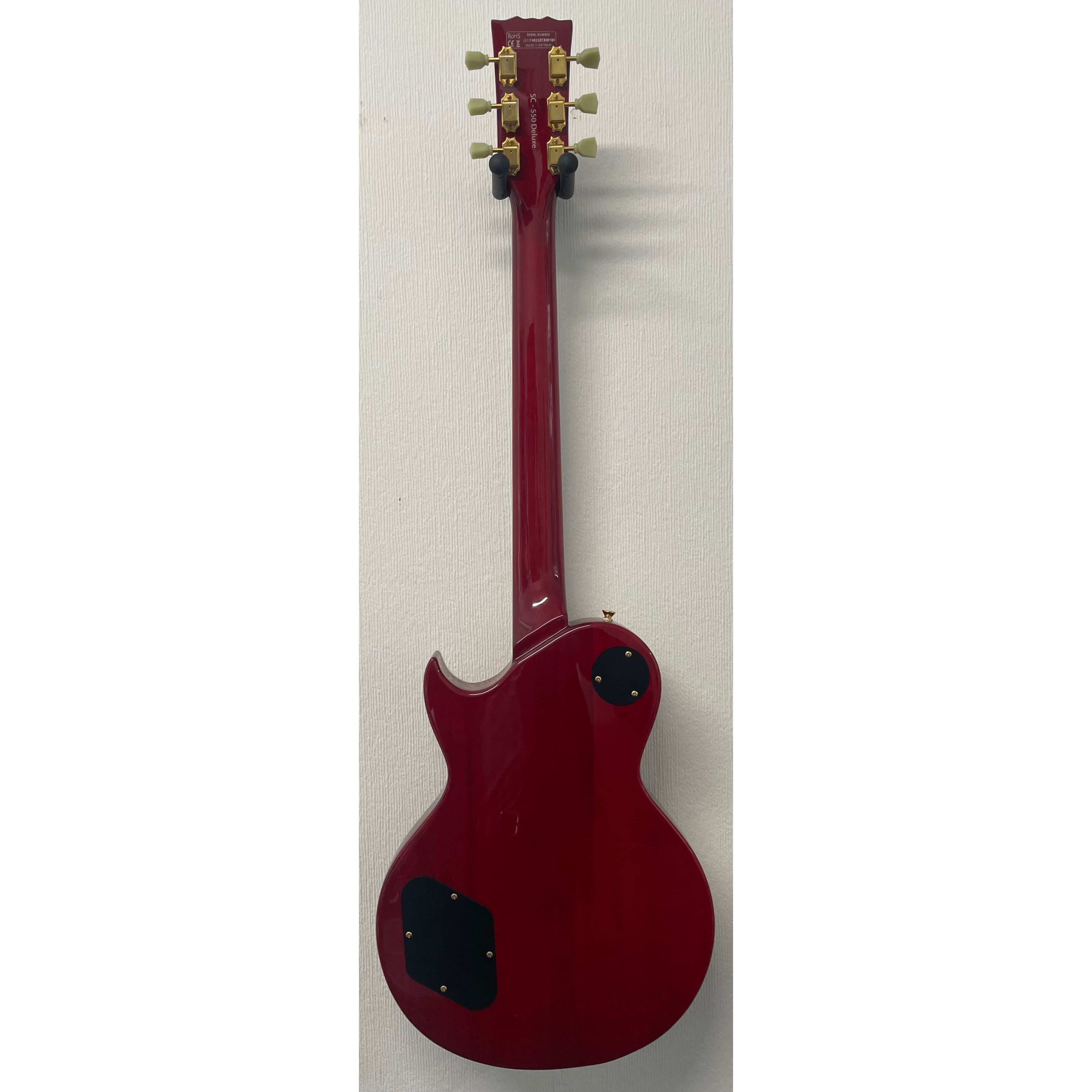 Harley Benton SC-550 Deluxe Les Paul Style Electric in Black Cherry with Gigbag Pre-Owned