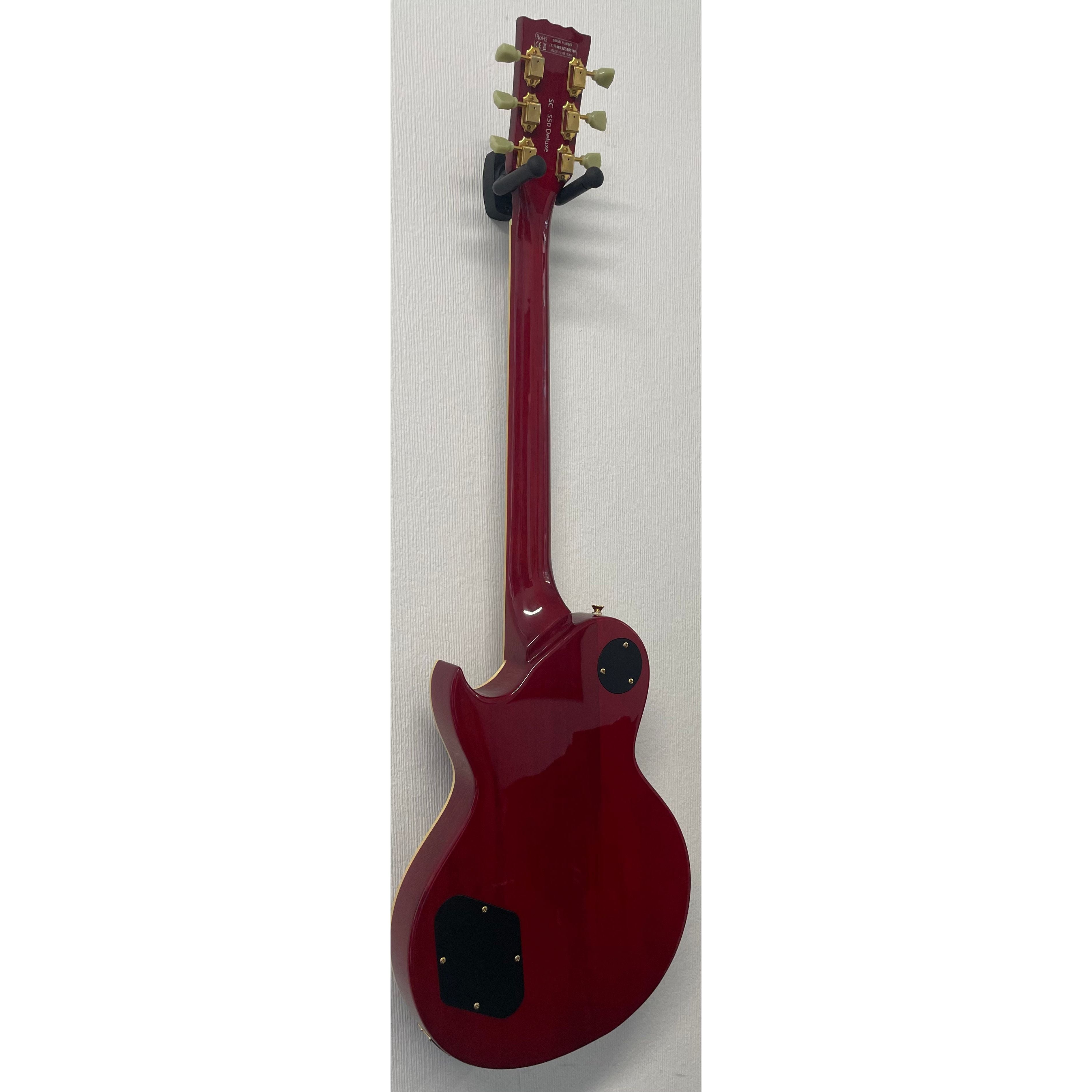 Harley Benton SC-550 Deluxe Les Paul Style Electric in Black Cherry with Gigbag Pre-Owned