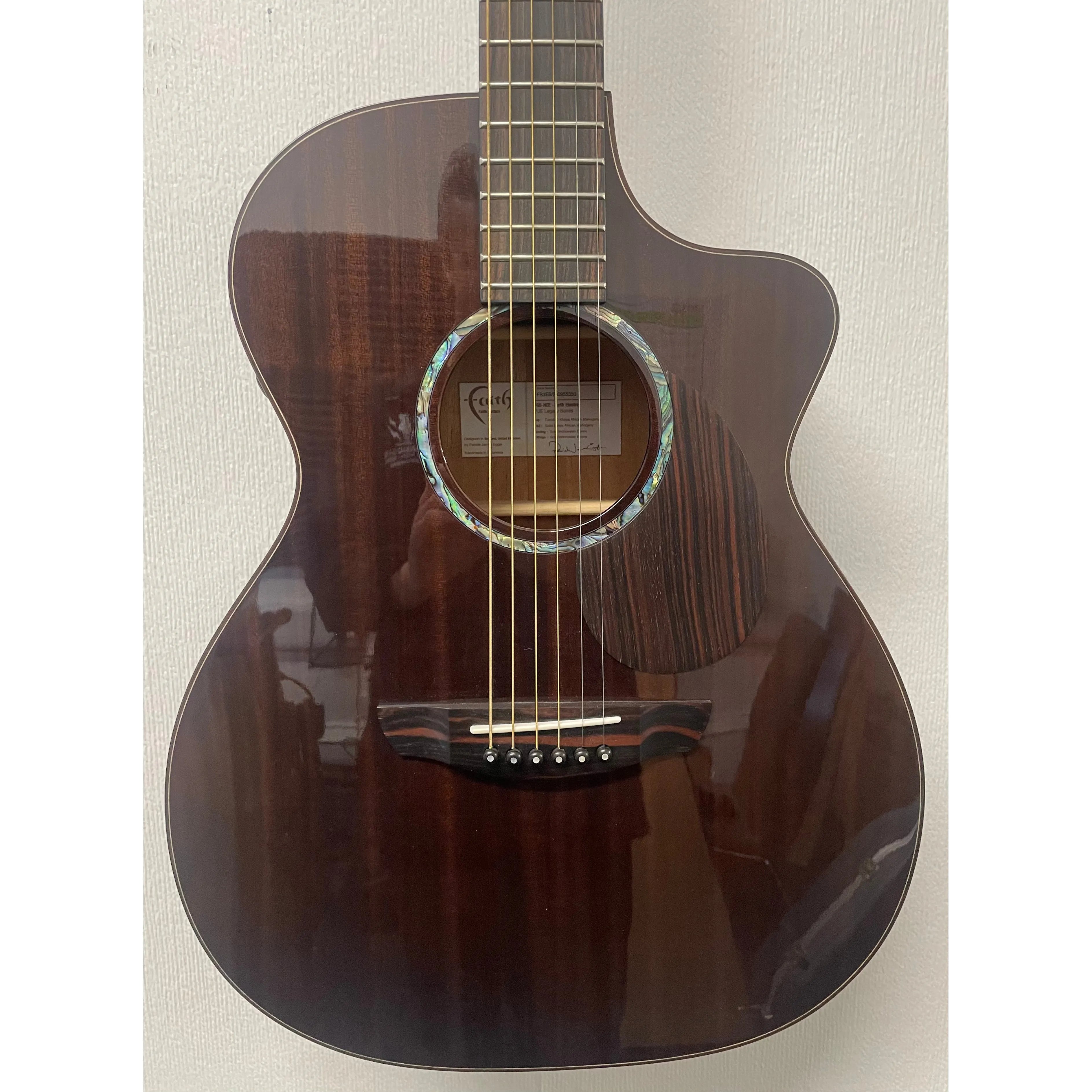 Faith Legacy Dark Roast Earth Electro/Cut Acoustic Guitar inc Hardcase B STOCK