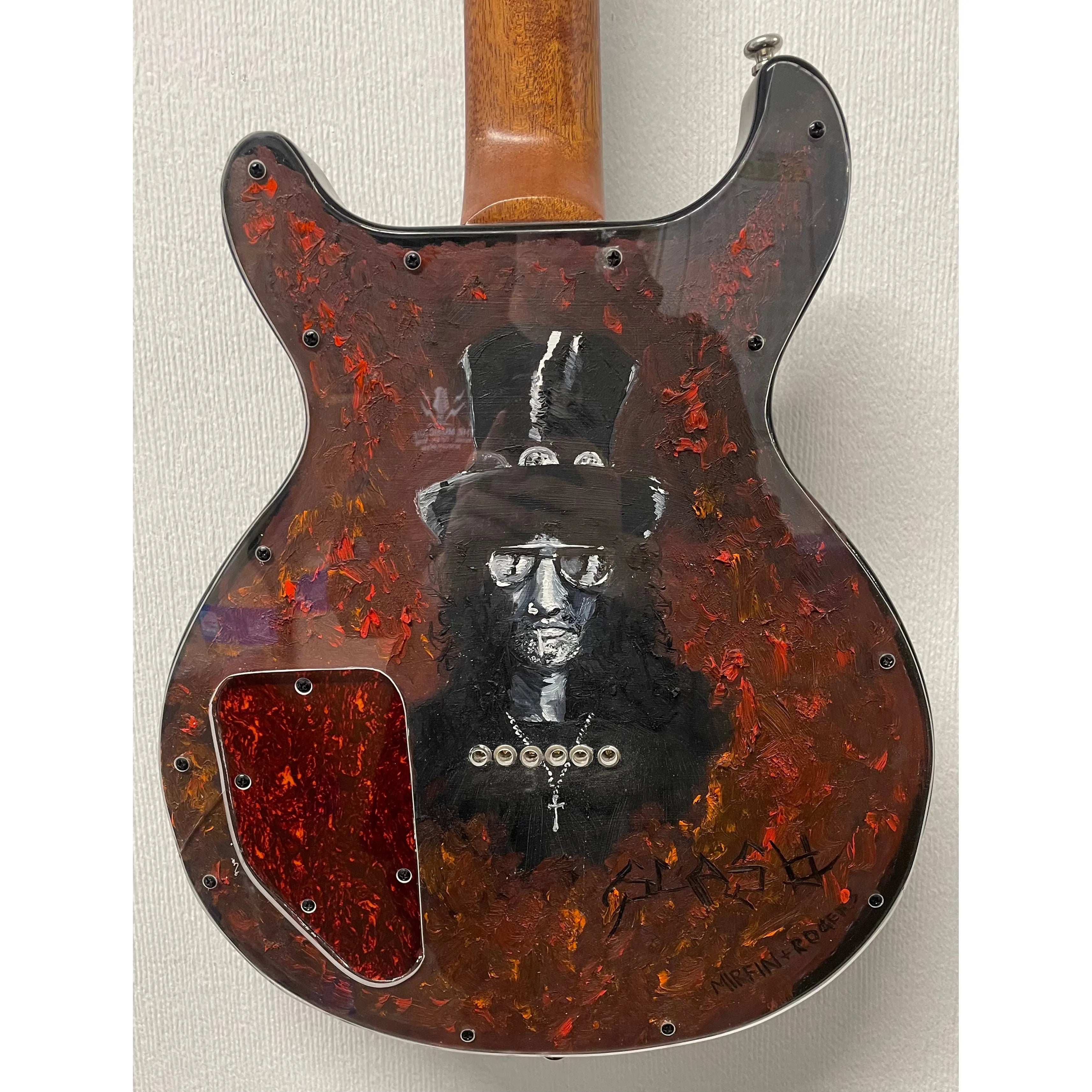 Custom Guitars Kingmaker Unique Luthier Built Electric Guitar with P90's and Slash Artwork Pre-Owned