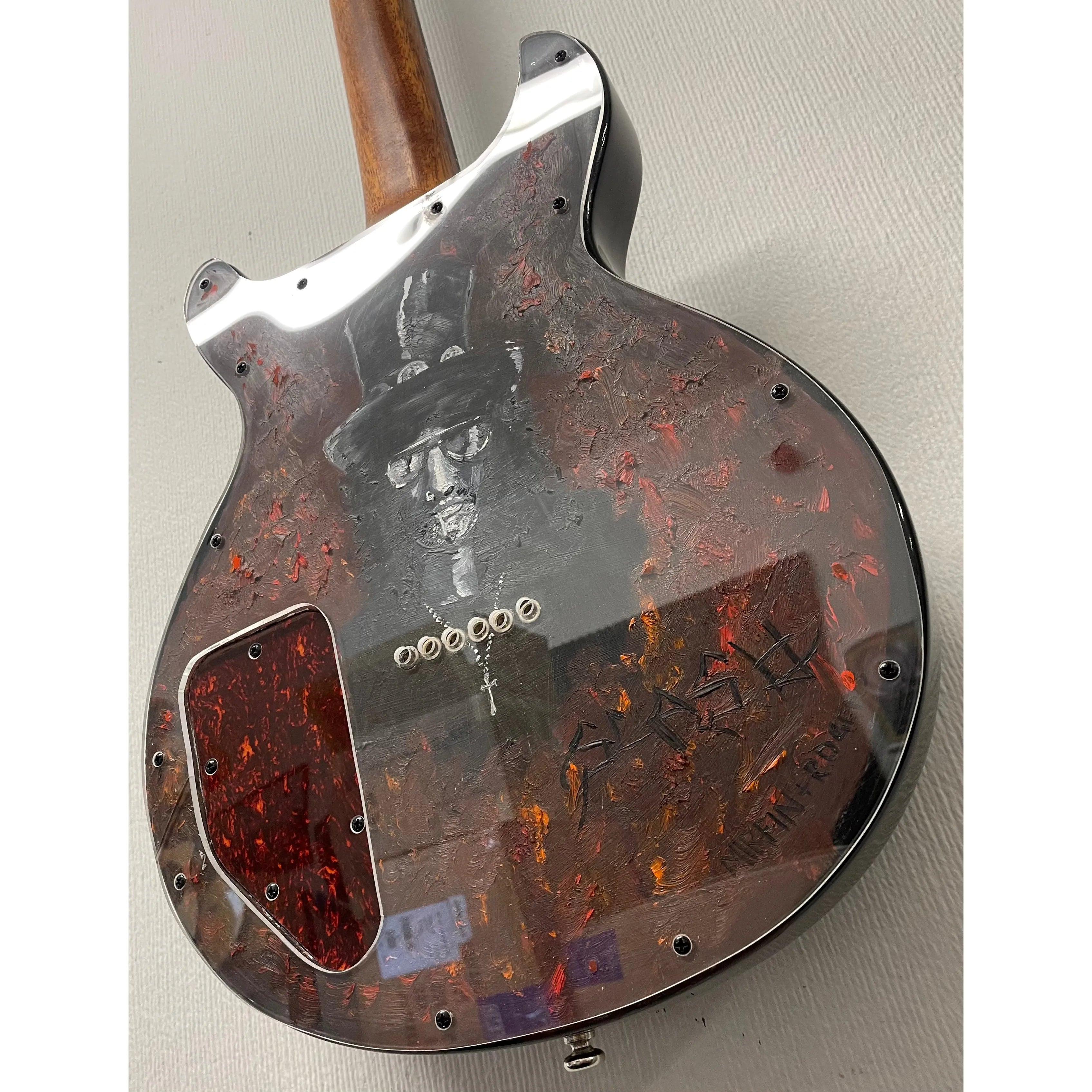 Custom Guitars Kingmaker Unique Luthier Built Electric Guitar with P90's and Slash Artwork Pre-Owned