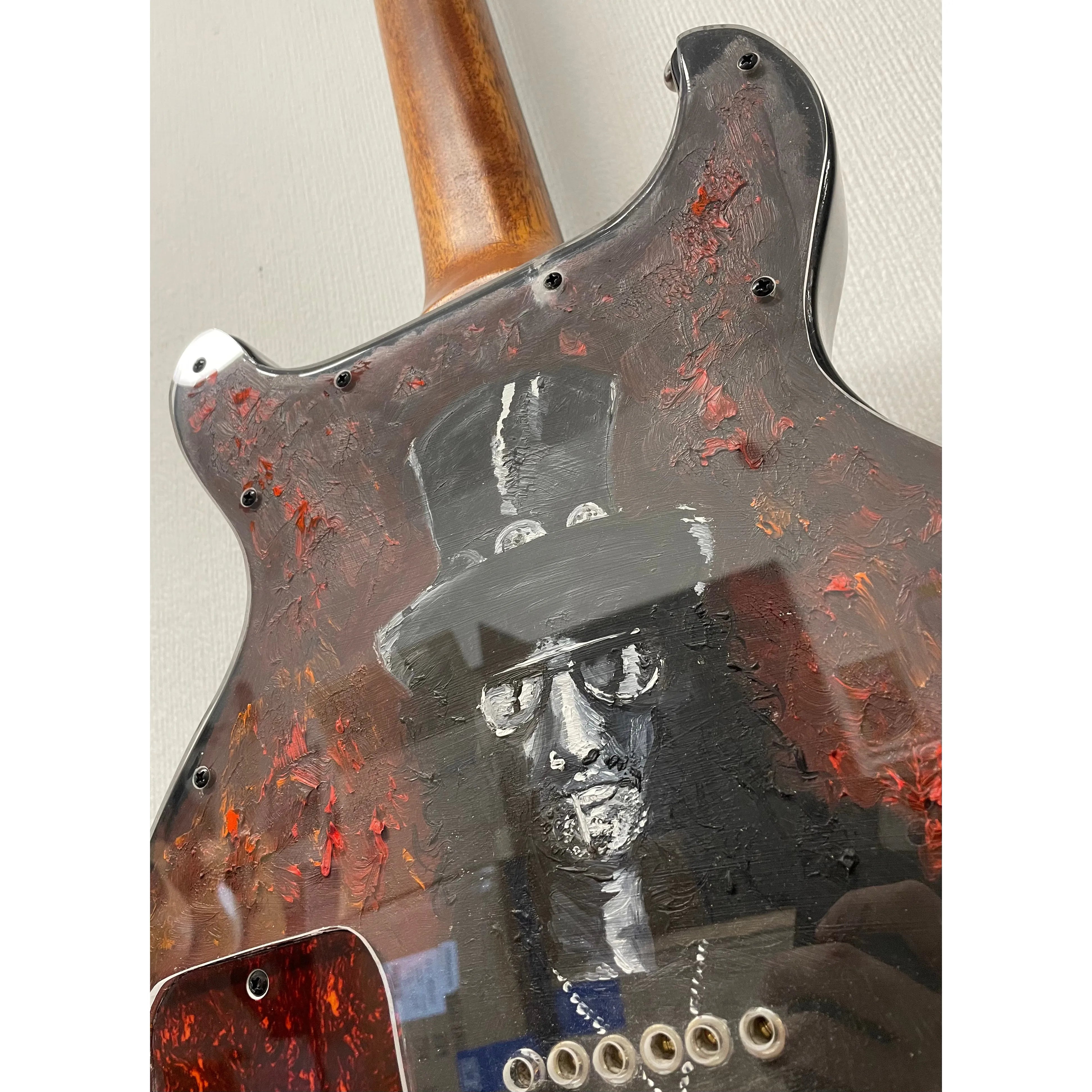 Custom Guitars Kingmaker Unique Luthier Built Electric Guitar with P90's and Slash Artwork Pre-Owned