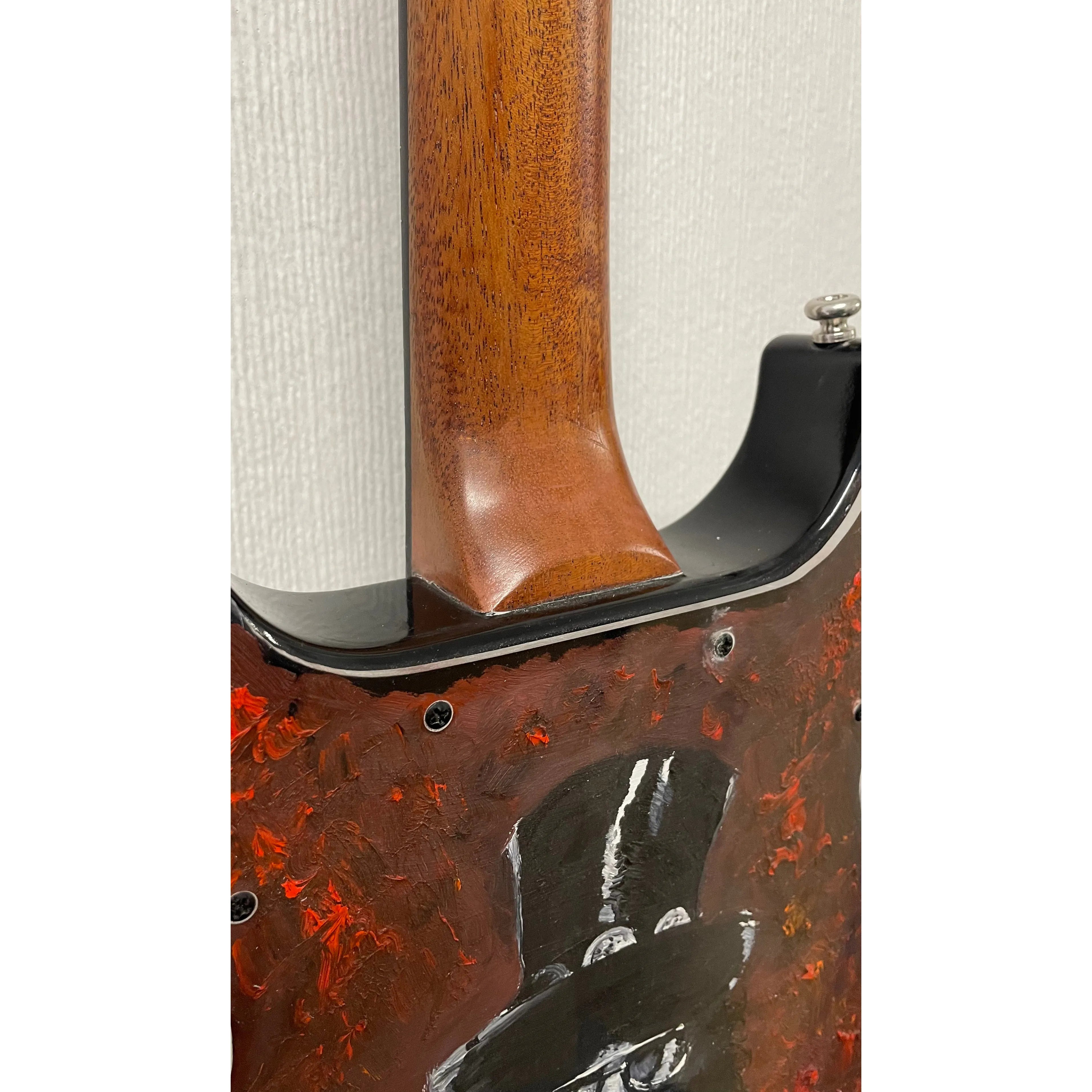 Custom Guitars Kingmaker Unique Luthier Built Electric Guitar with P90's and Slash Artwork Pre-Owned