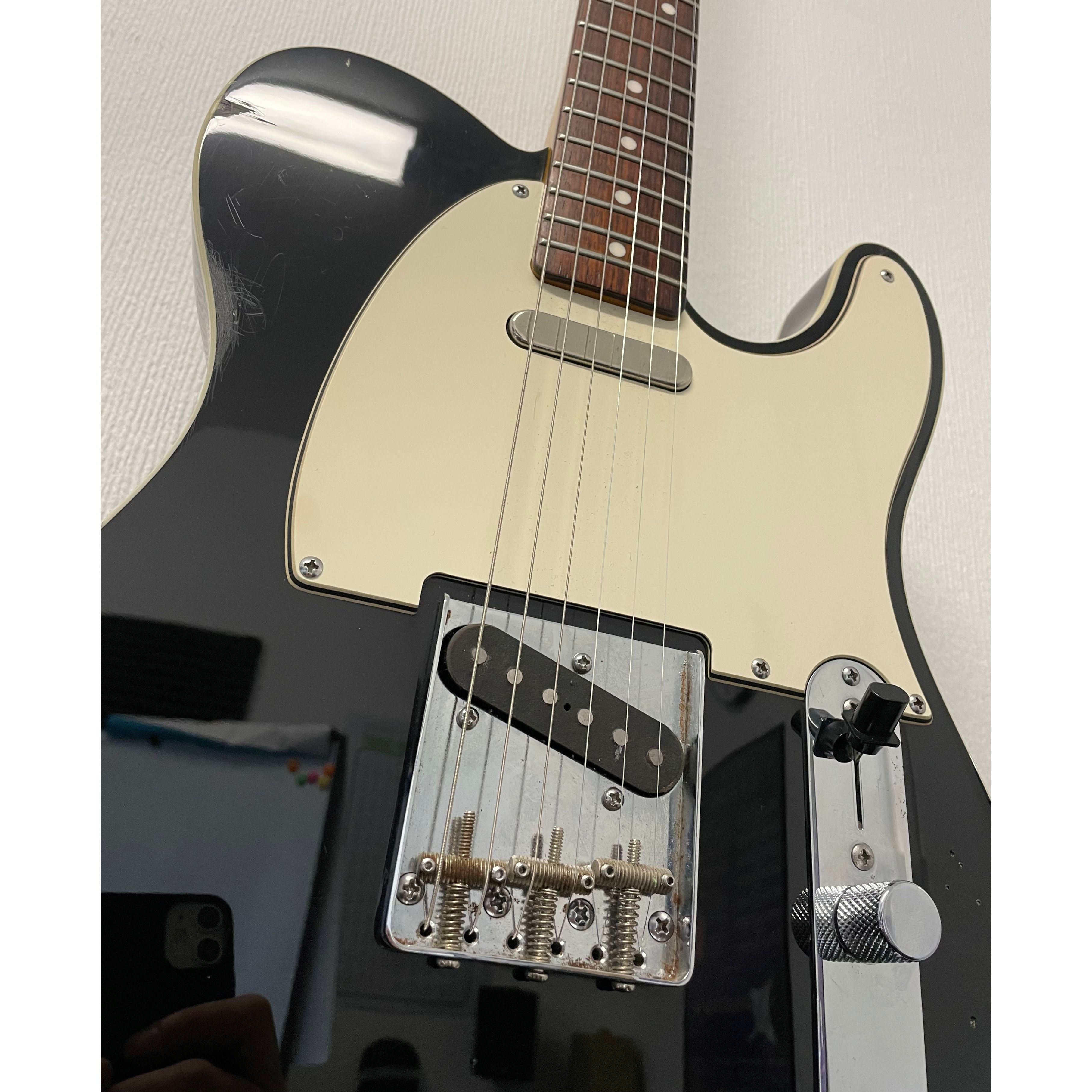 Squier Classic Vibe Telecaster Custom with Painted Head Cap, 2013, in Black Pre-Owned