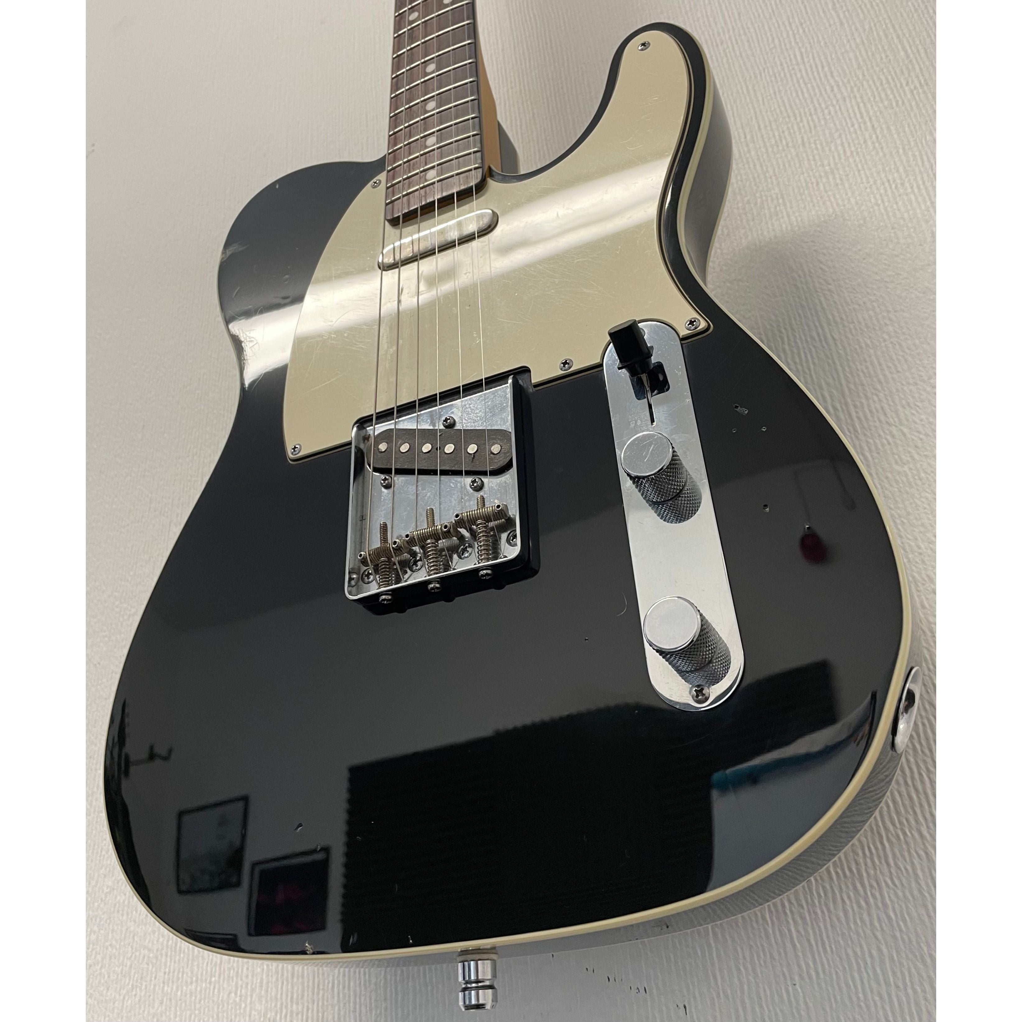 Squier Classic Vibe Telecaster Custom with Painted Head Cap, 2013, in Black Pre-Owned