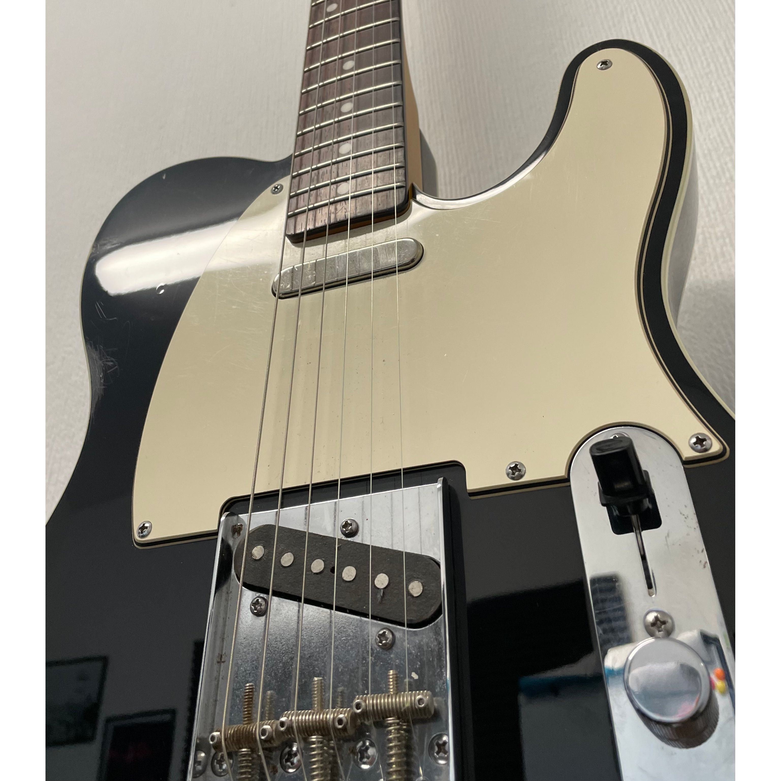 Squier Classic Vibe Telecaster Custom with Painted Head Cap, 2013, in Black Pre-Owned