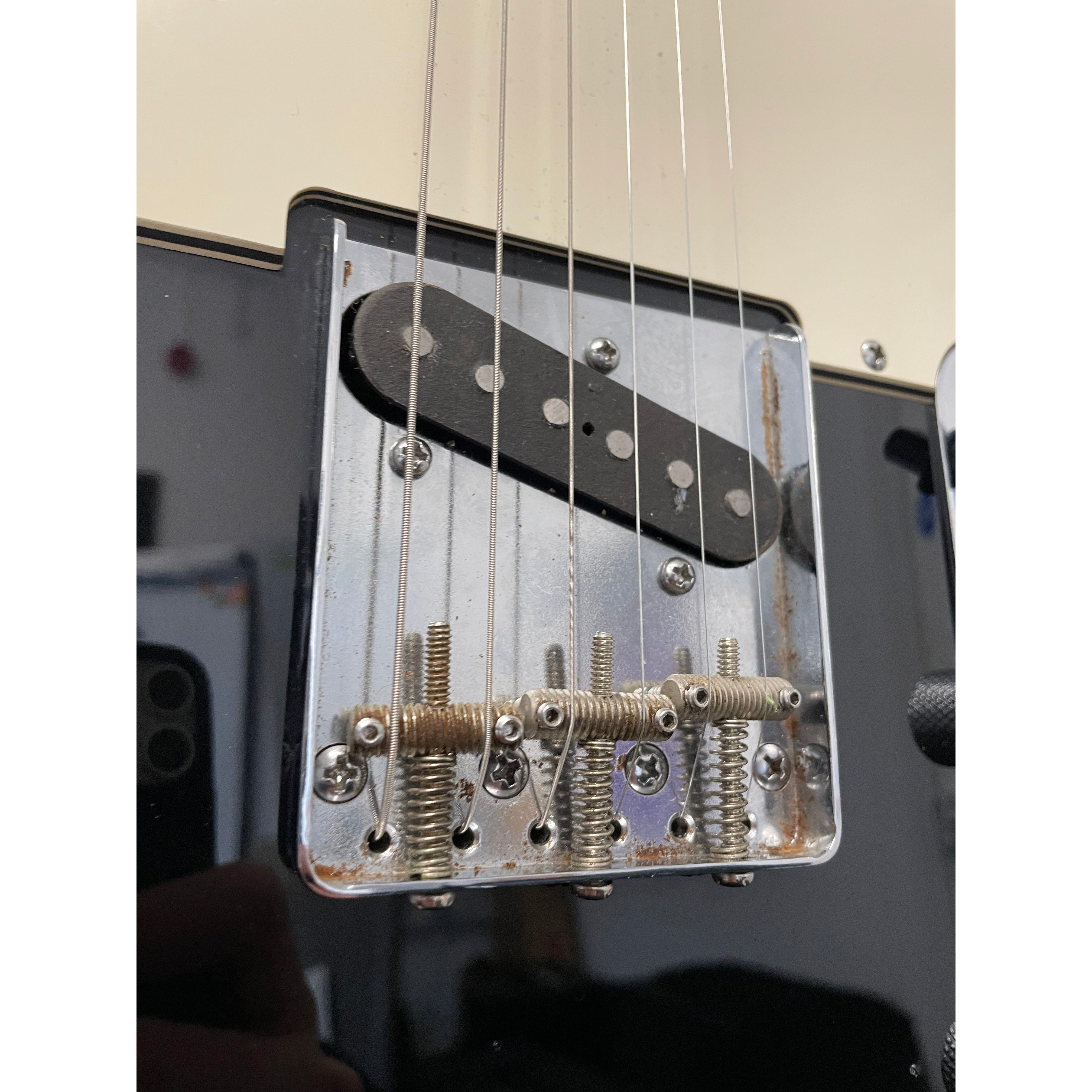 Squier Classic Vibe Telecaster Custom with Painted Head Cap, 2013, in Black Pre-Owned