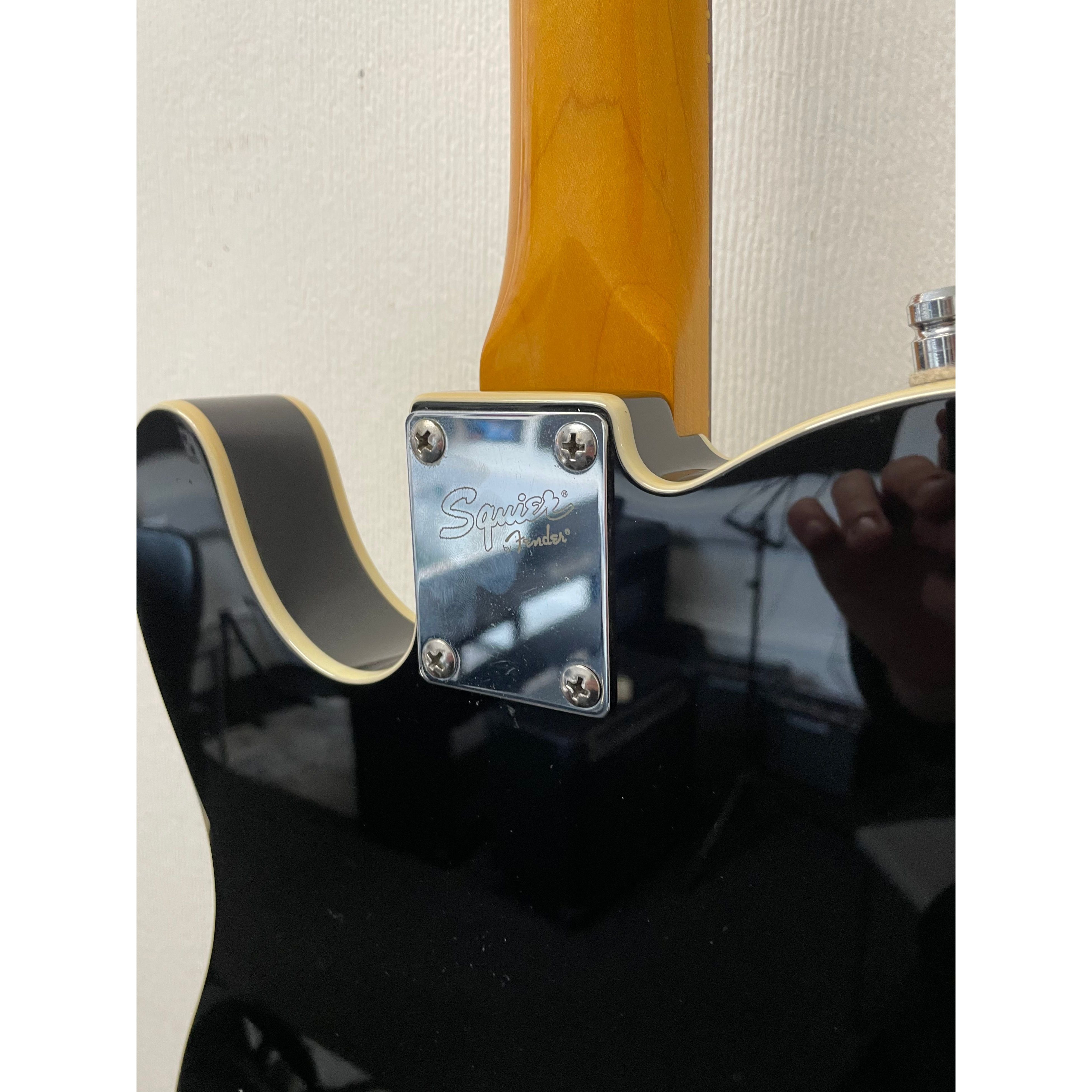Squier Classic Vibe Telecaster Custom with Painted Head Cap, 2013, in Black Pre-Owned