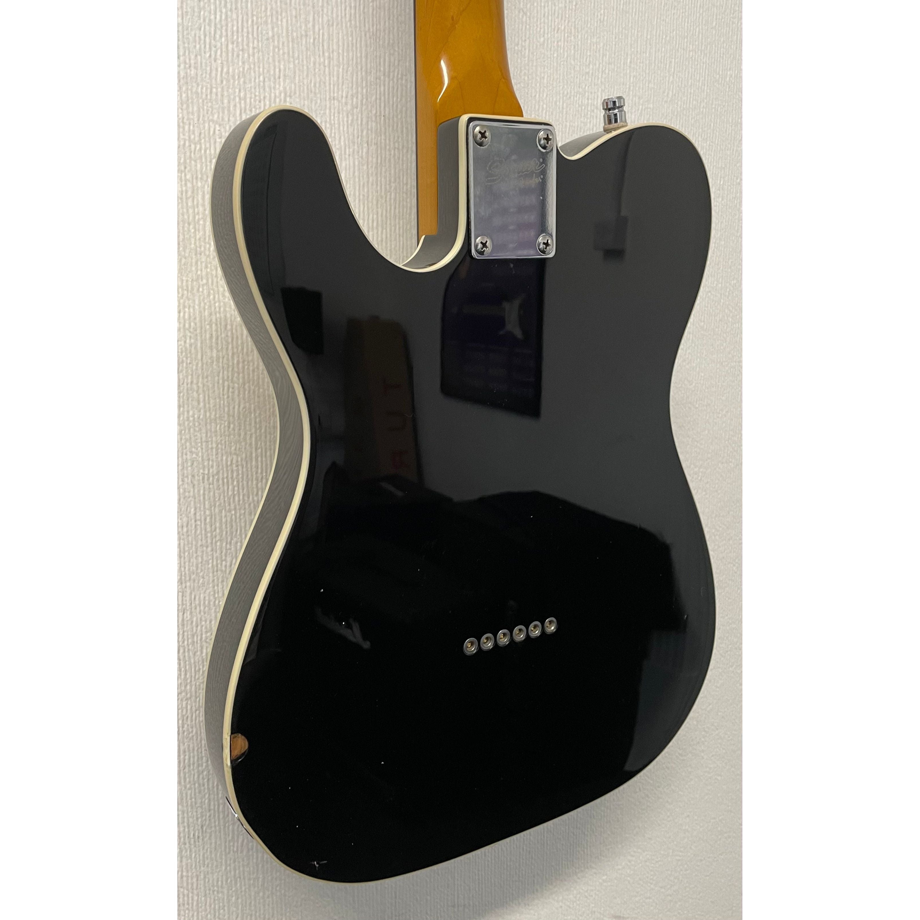 Squier Classic Vibe Telecaster Custom with Painted Head Cap, 2013, in Black Pre-Owned