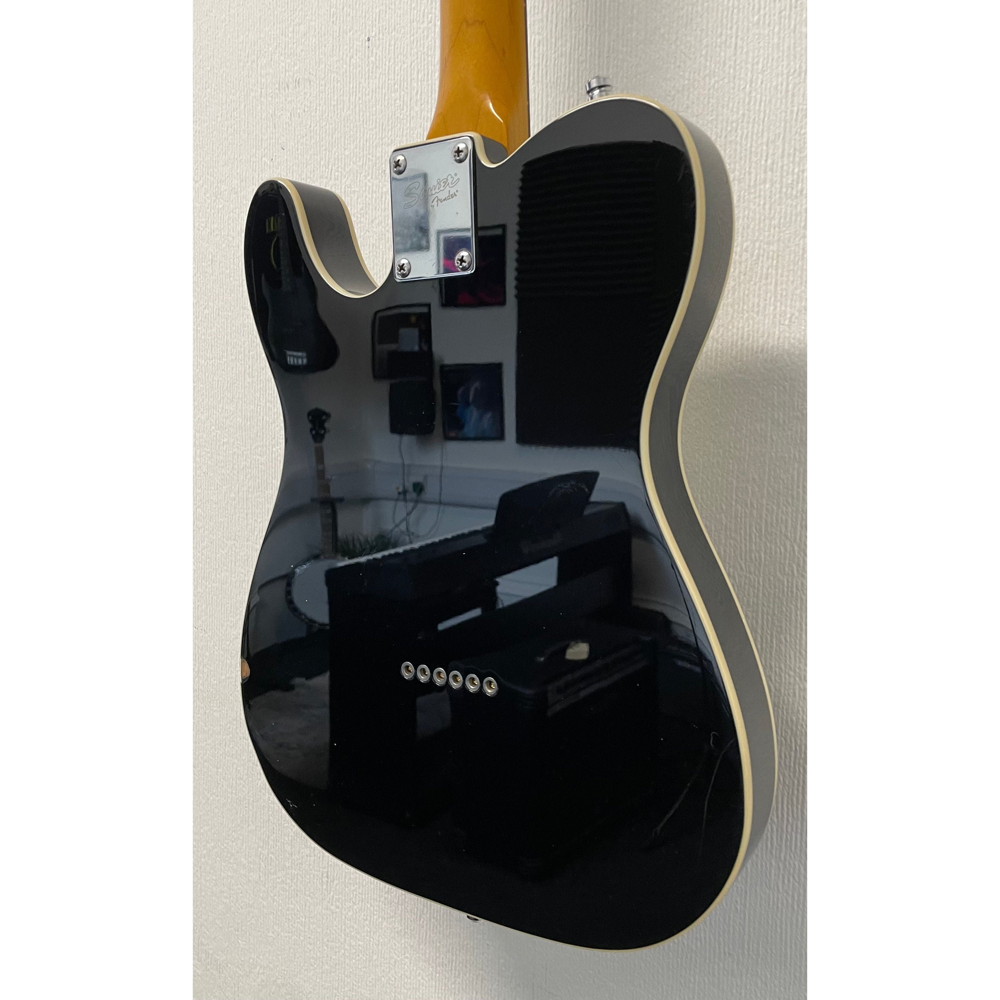 Squier Classic Vibe Telecaster Custom with Painted Head Cap, 2013, in Black Pre-Owned