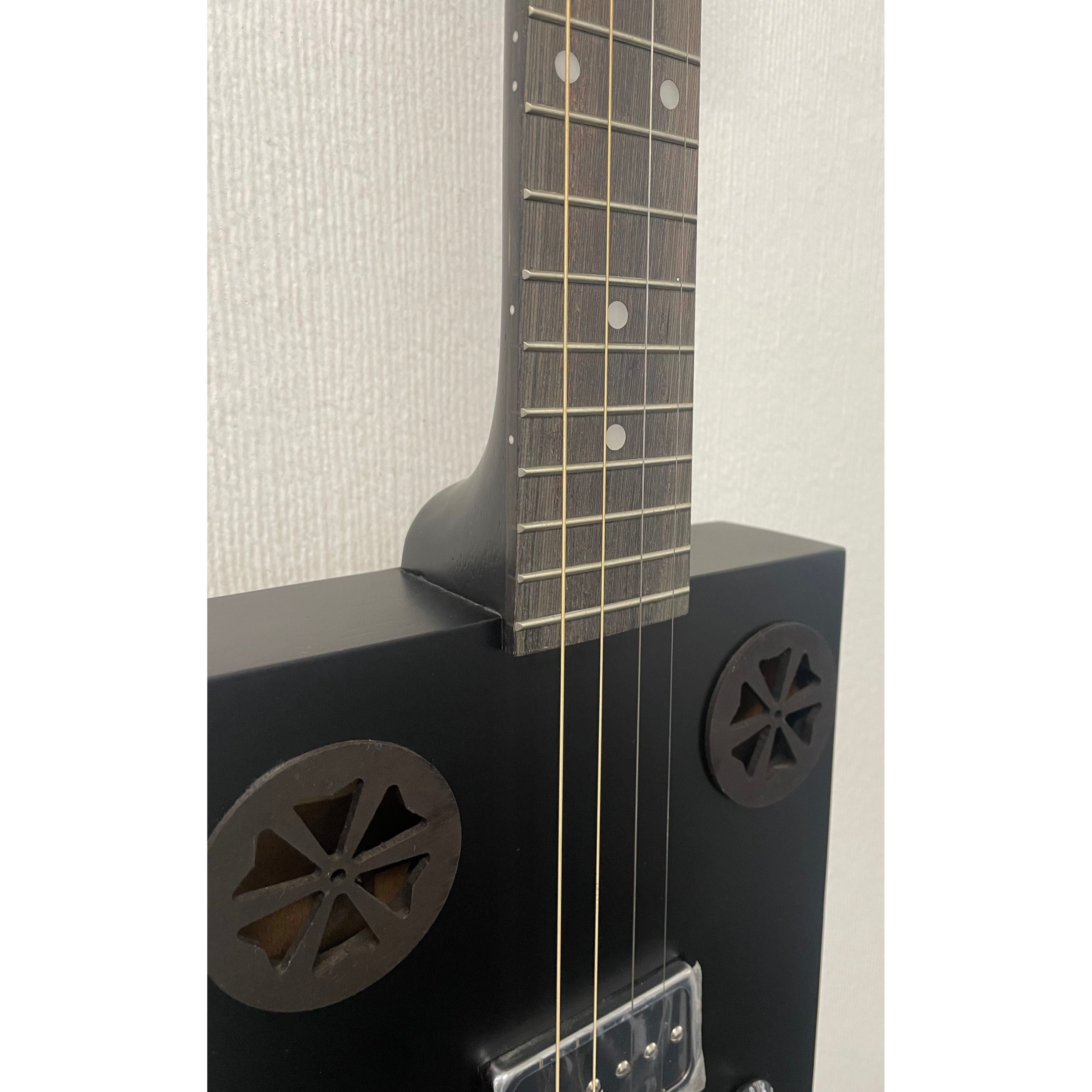 J.N Guitars Cask Hogscoal Acoustic/Electric Cigar Box Guitar - B Stock