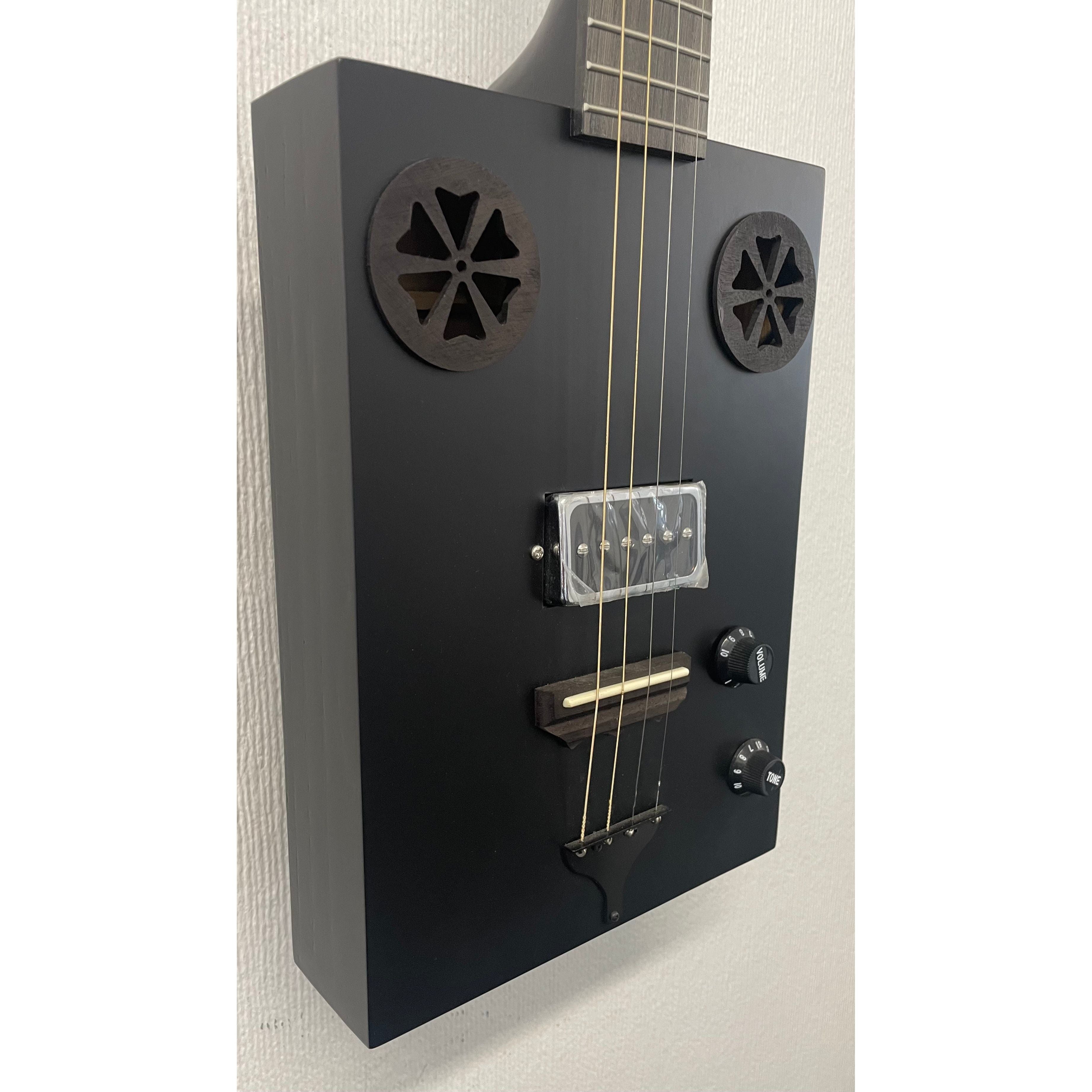 J.N Guitars Cask Hogscoal Acoustic/Electric Cigar Box Guitar - B Stock