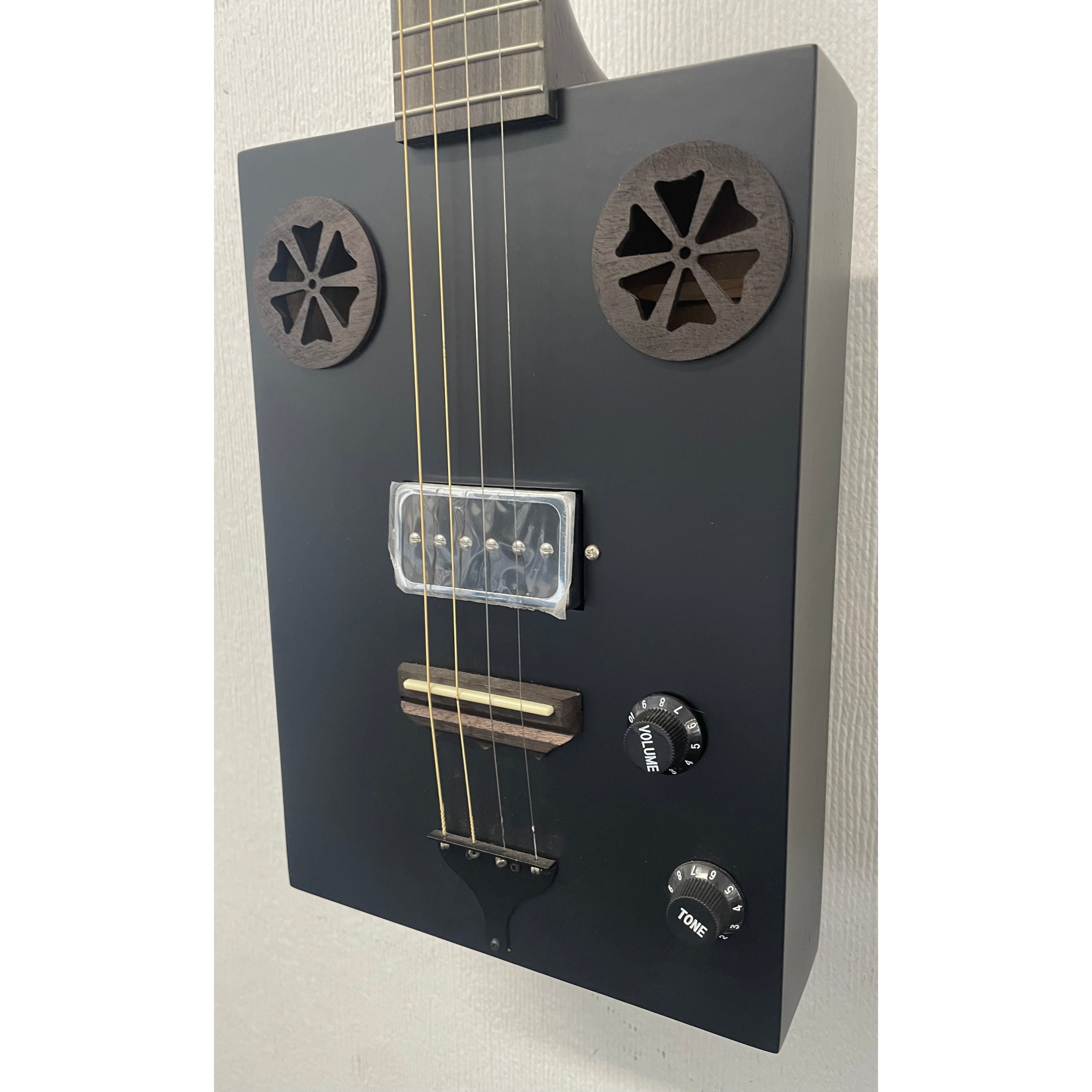 J.N Guitars Cask Hogscoal Acoustic/Electric Cigar Box Guitar - B Stock