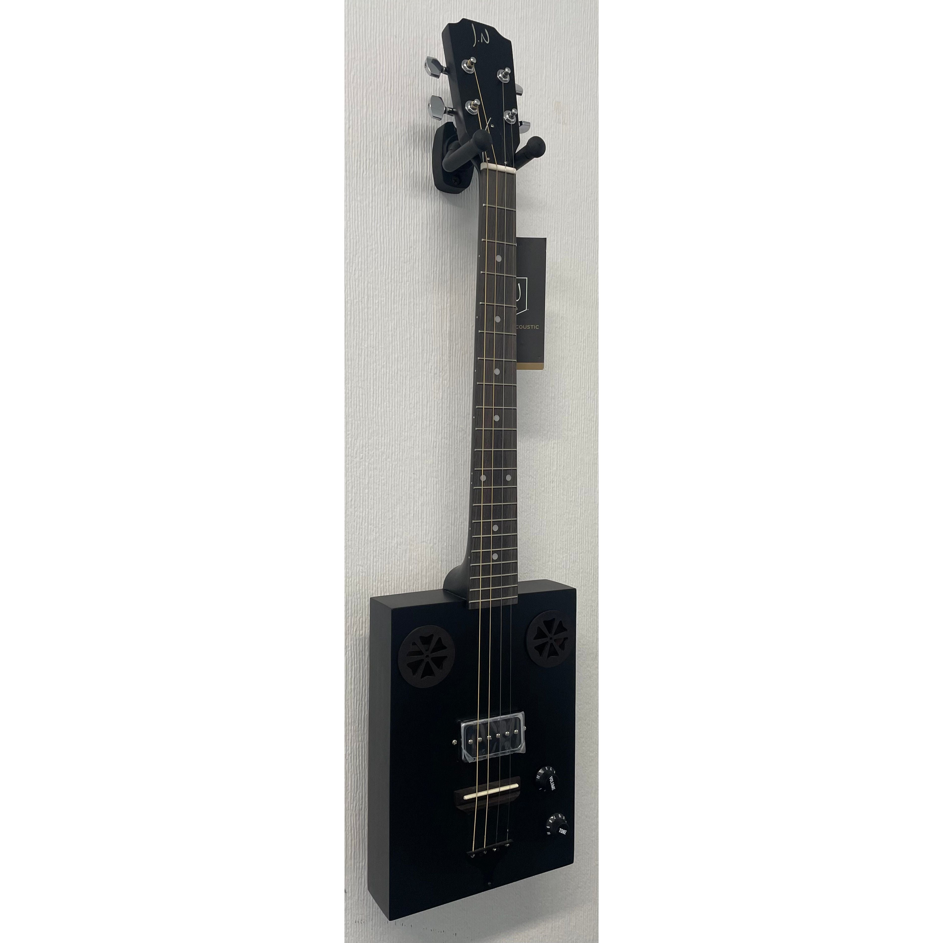 J.N Guitars Cask Hogscoal Acoustic/Electric Cigar Box Guitar - B Stock