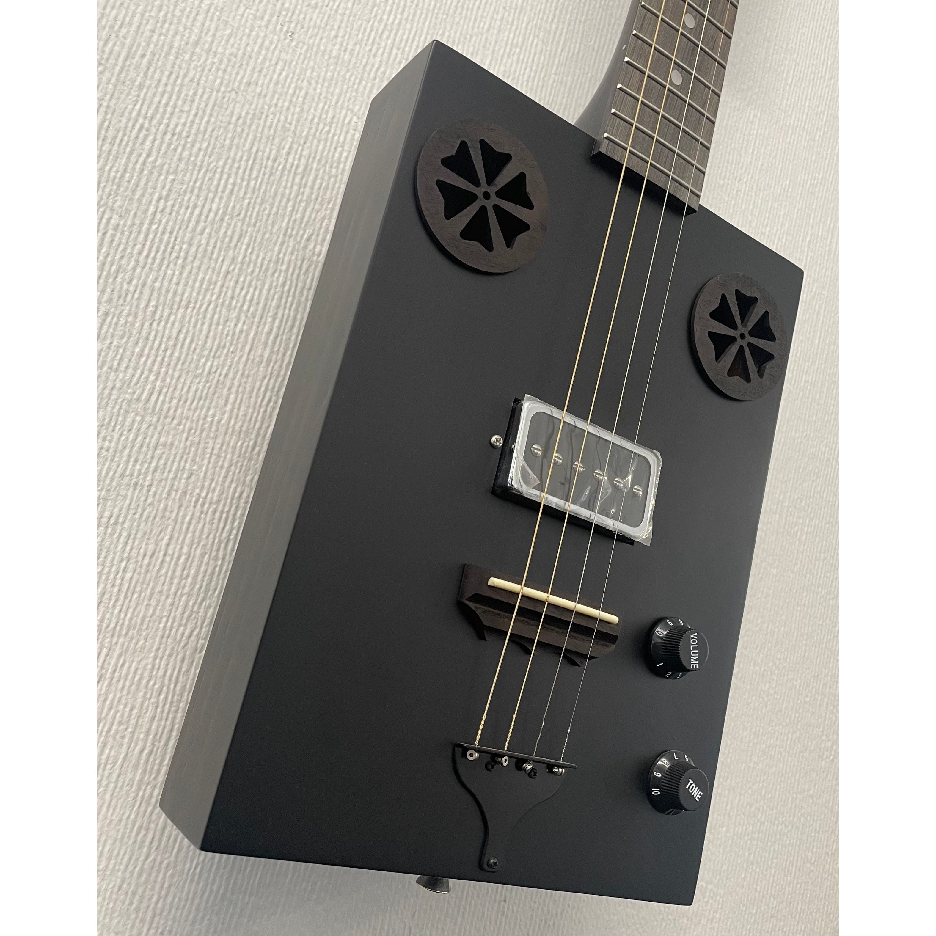 J.N Guitars Cask Hogscoal Acoustic/Electric Cigar Box Guitar - B Stock