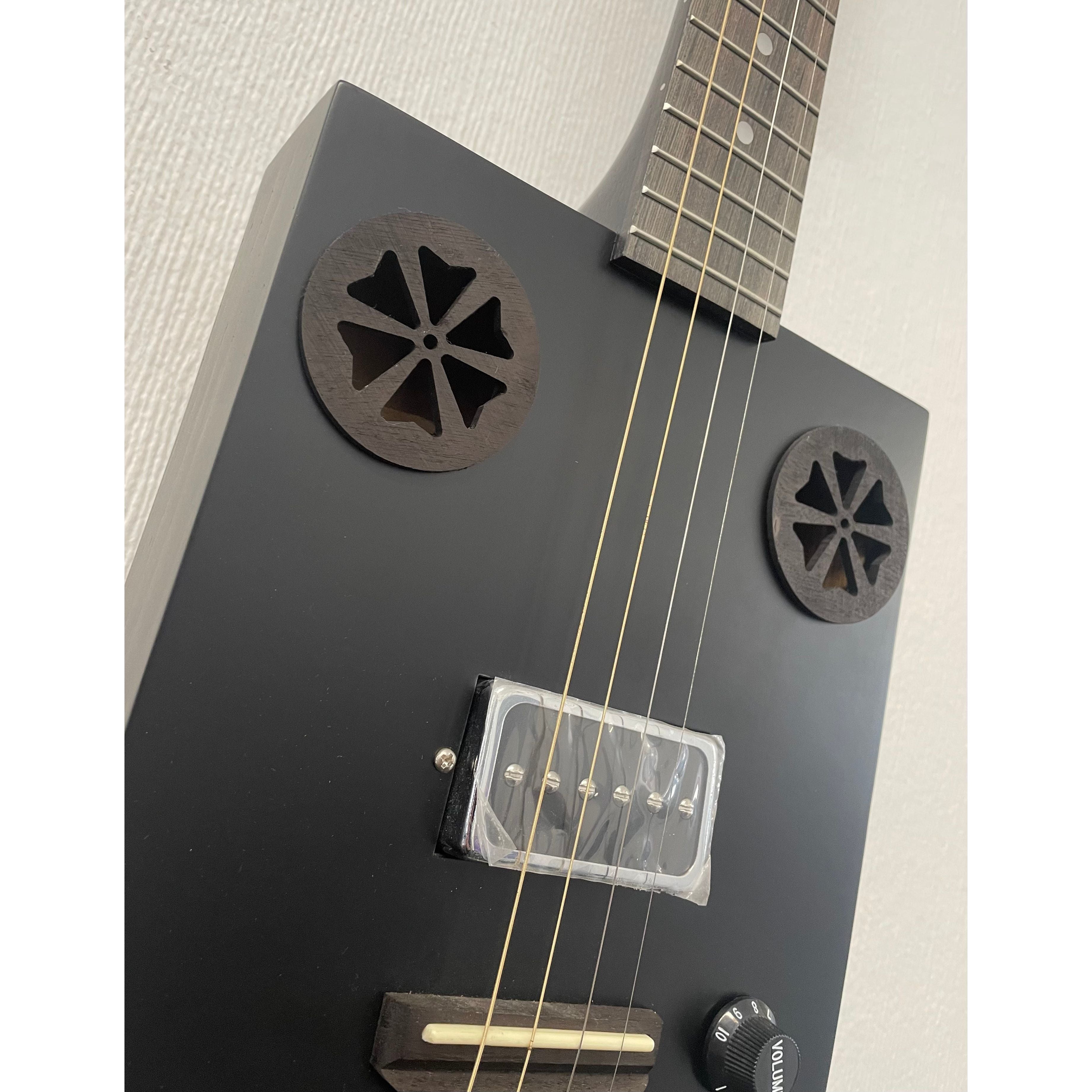 J.N Guitars Cask Hogscoal Acoustic/Electric Cigar Box Guitar - B Stock