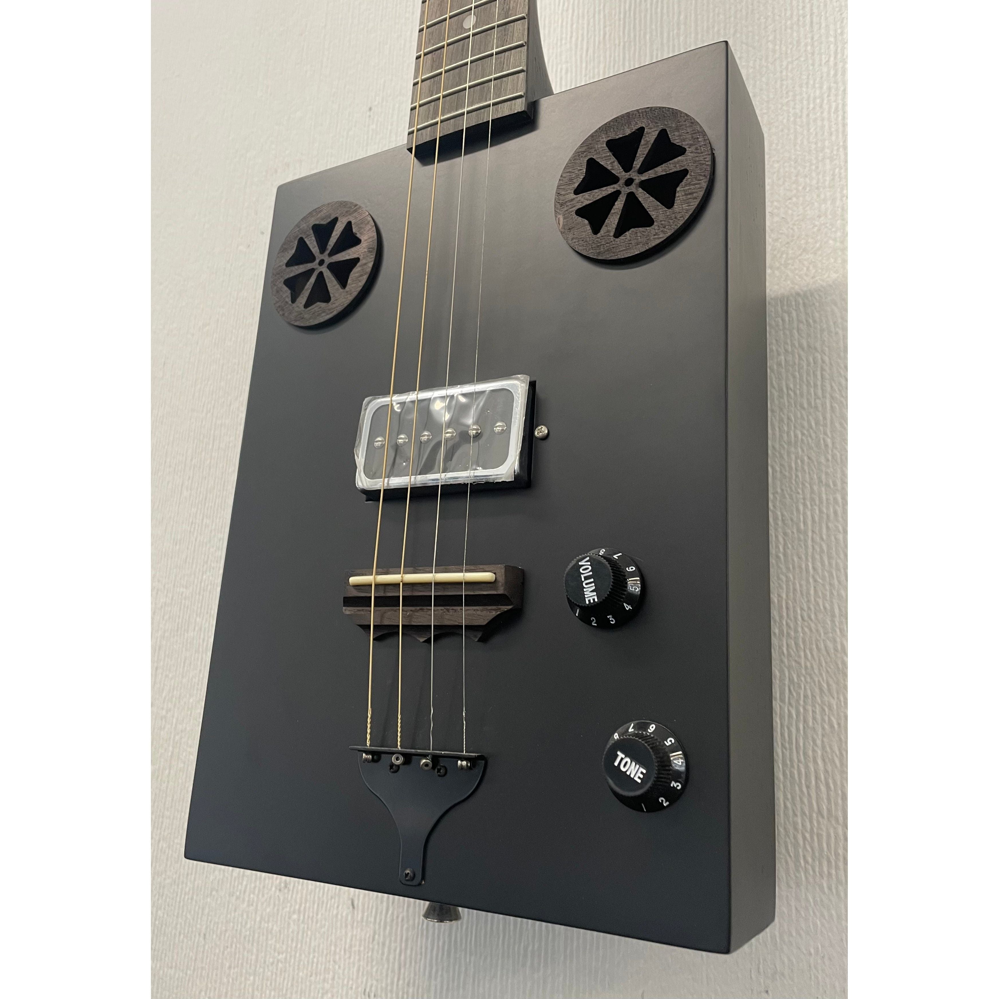 J.N Guitars Cask Hogscoal Acoustic/Electric Cigar Box Guitar - B Stock