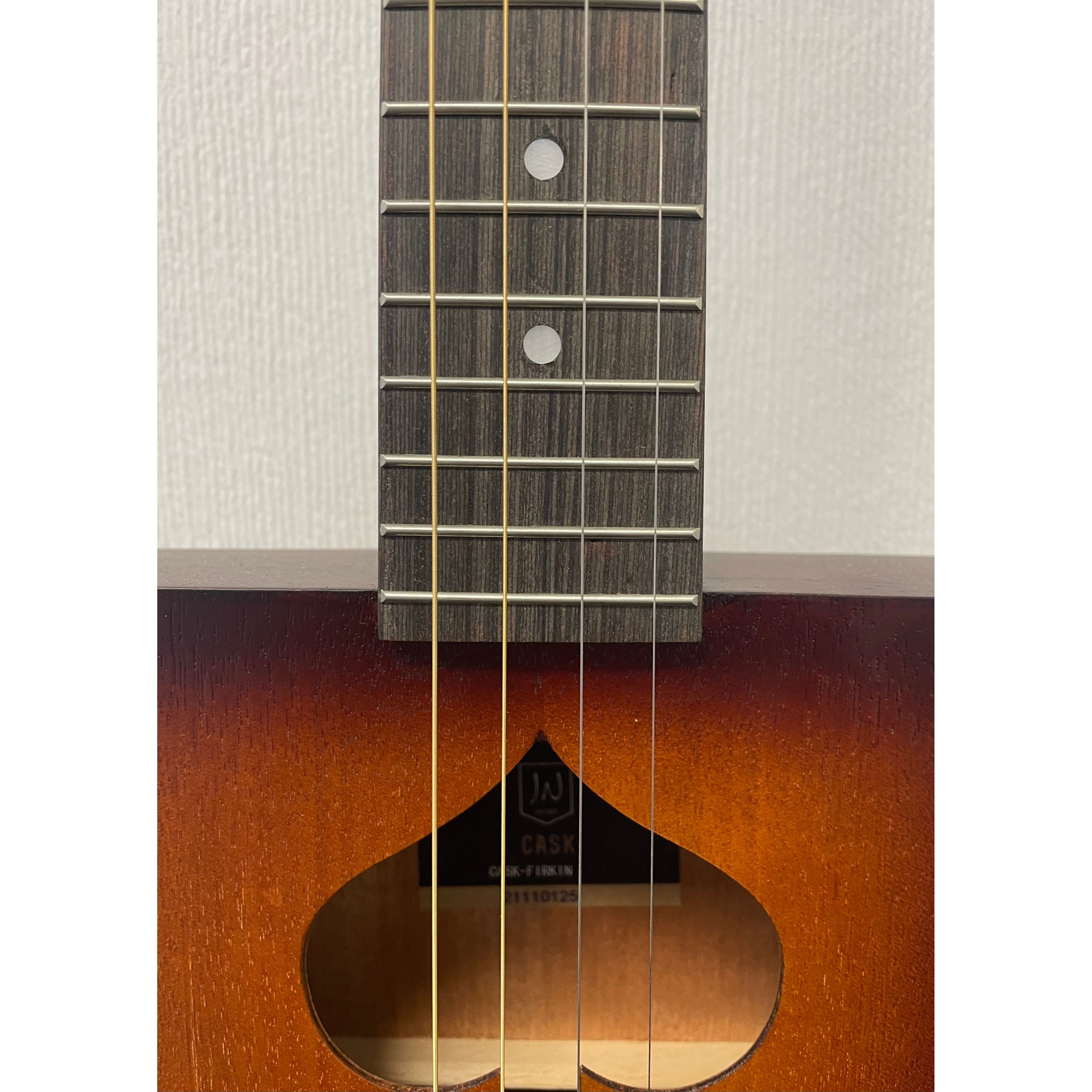 J.N Guitars Cask Firkin Acoustic Cigar Box Guitar in Sunburst - B Stock