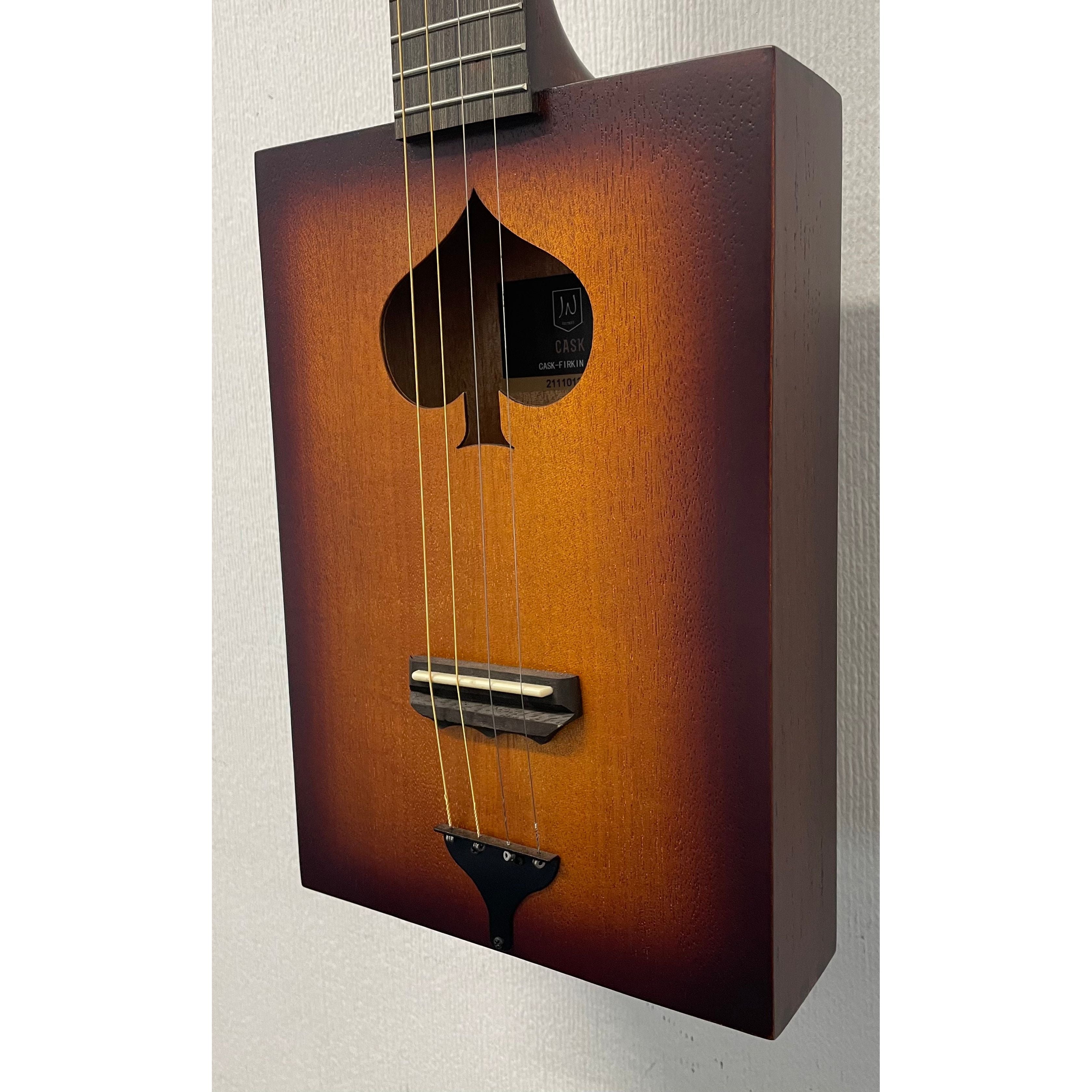J.N Guitars Cask Firkin Acoustic Cigar Box Guitar in Sunburst - B Stock