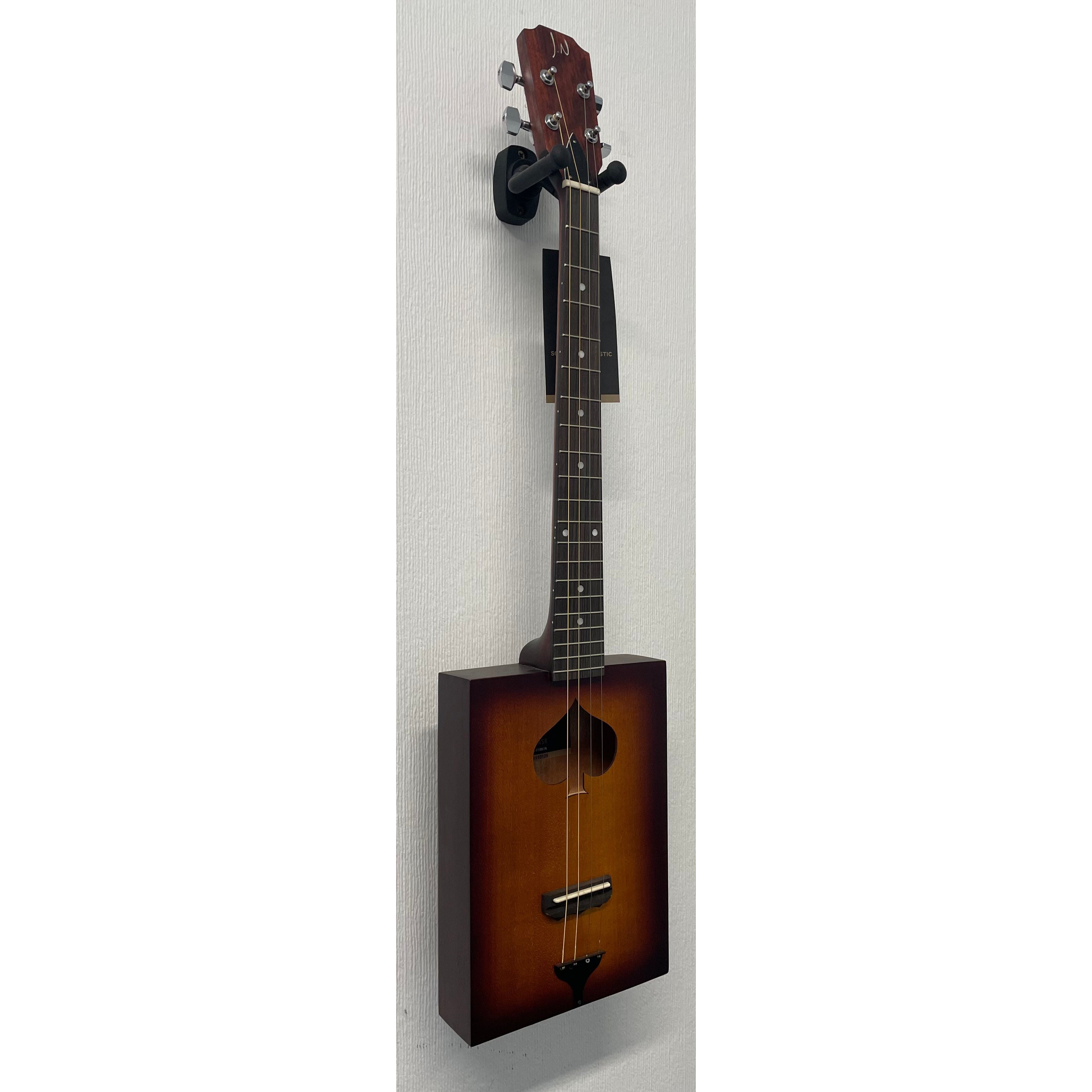 J.N Guitars Cask Firkin Acoustic Cigar Box Guitar in Sunburst - B Stock