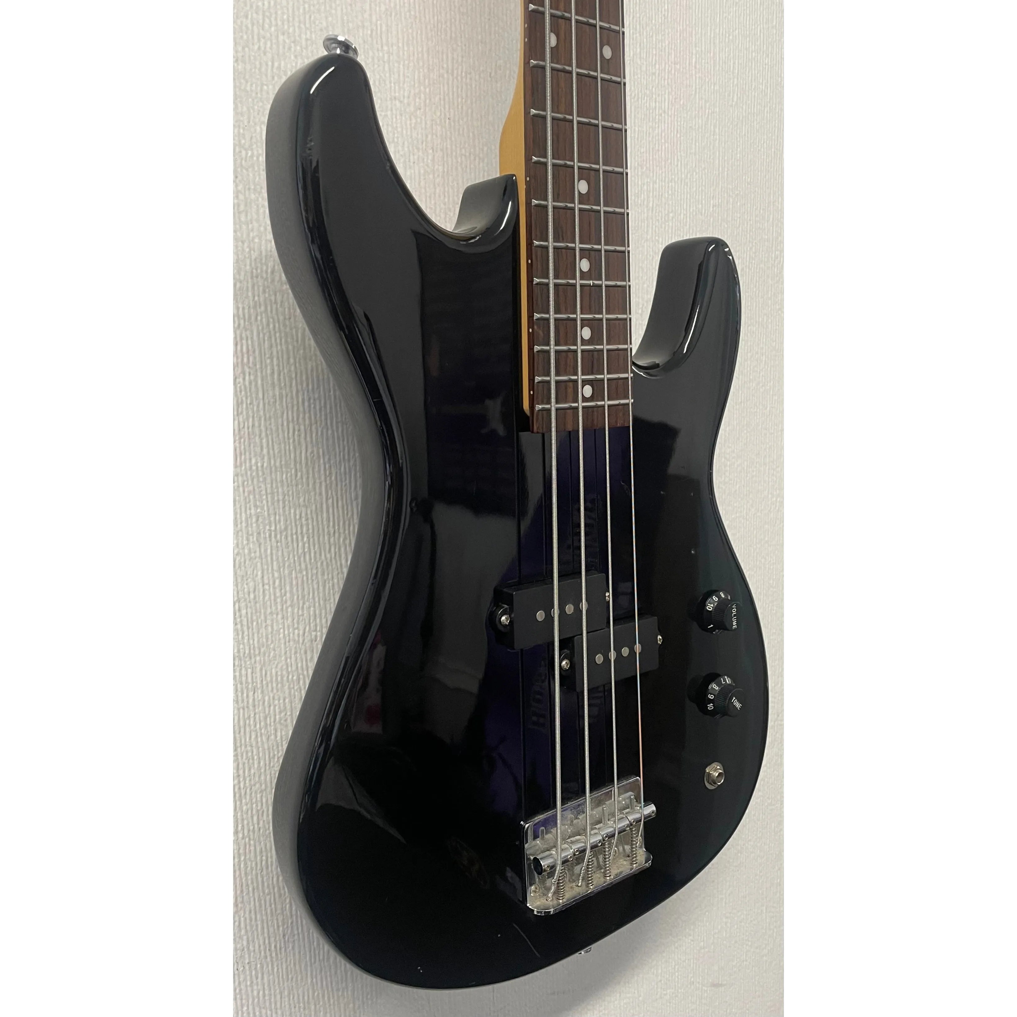 Harley Benton Short Scale Precision Style Bass Guitar in Black Pre-Owned