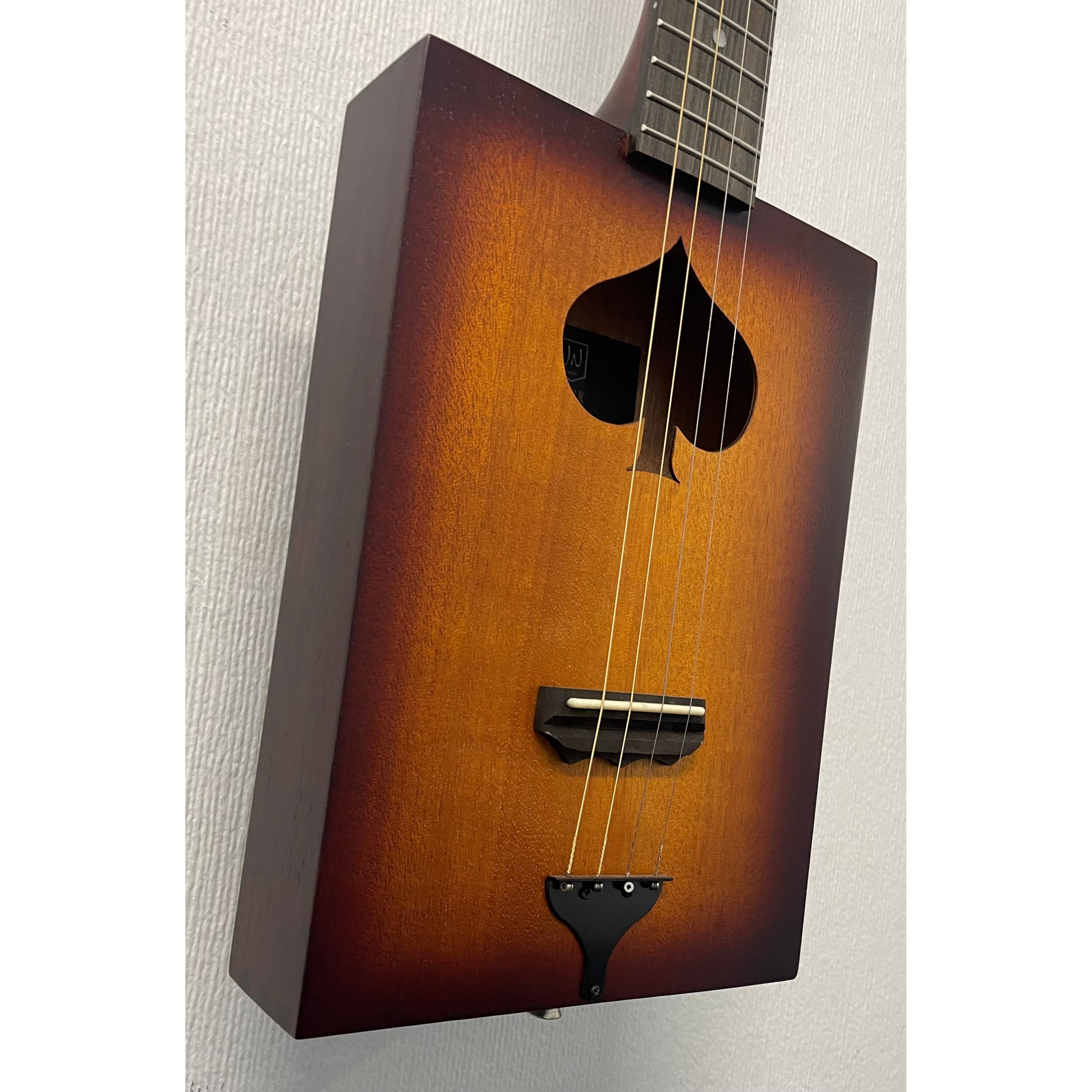 J.N Guitars Cask Firkin Acoustic Cigar Box Guitar in Sunburst - B Stock