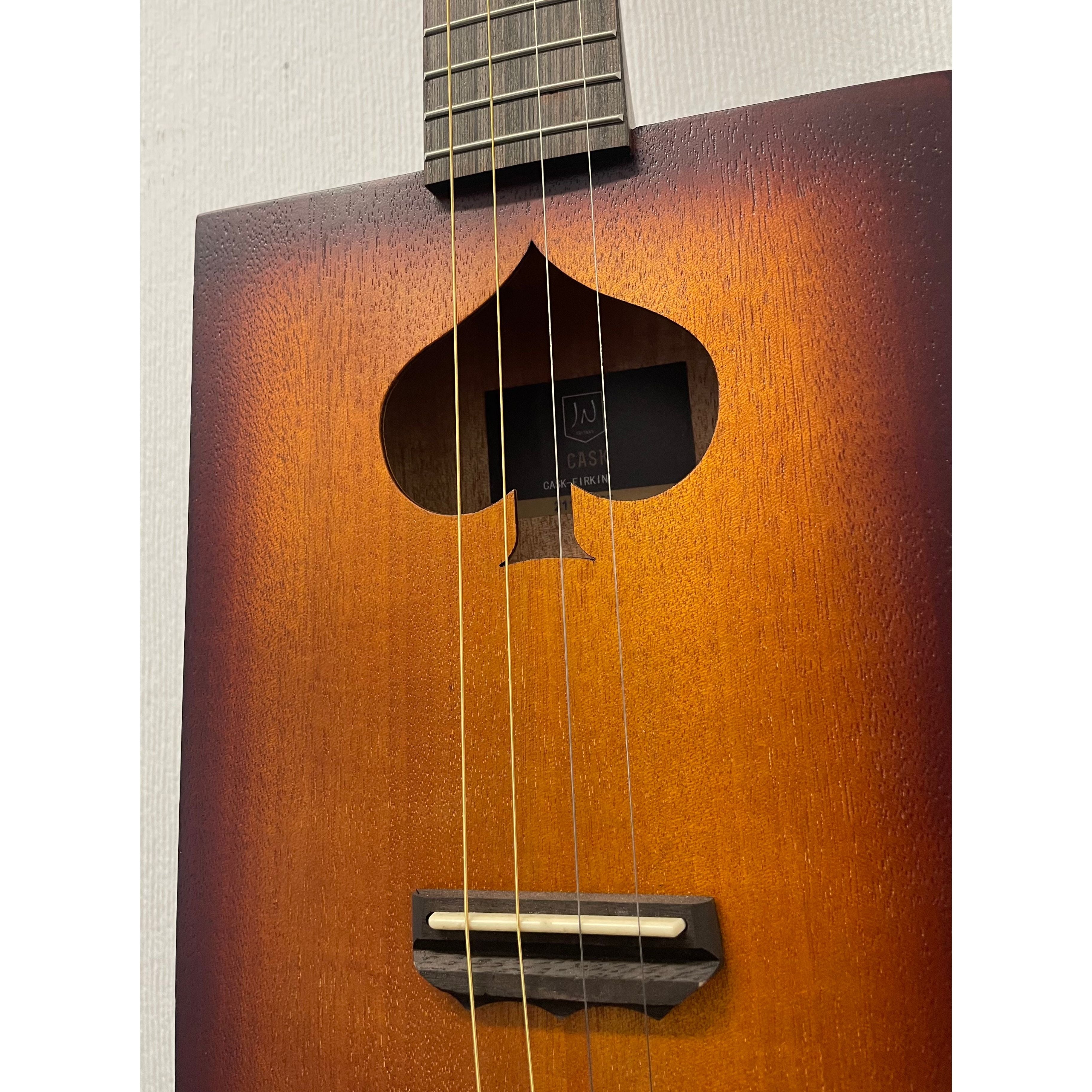 J.N Guitars Cask Firkin Acoustic Cigar Box Guitar in Sunburst - B Stock